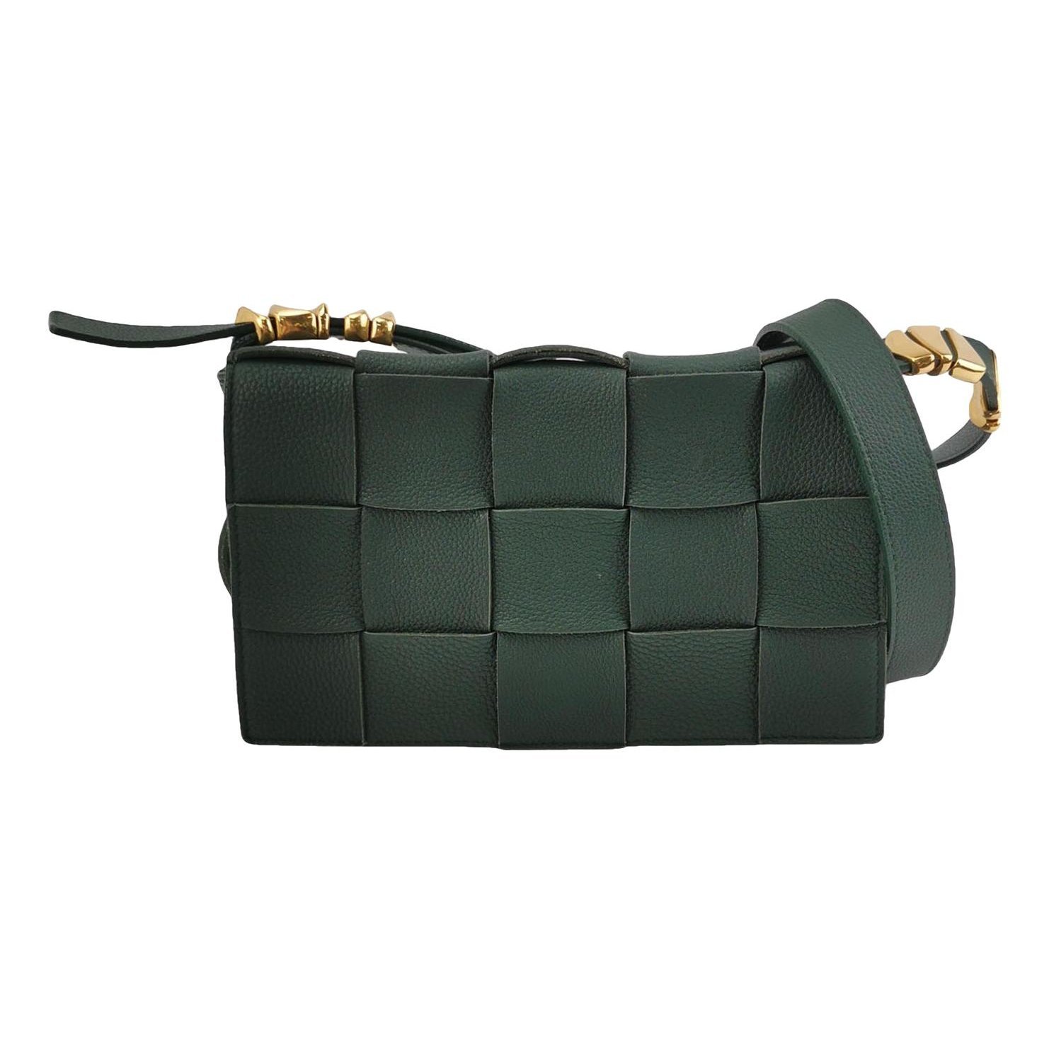 Cassette leather handbag