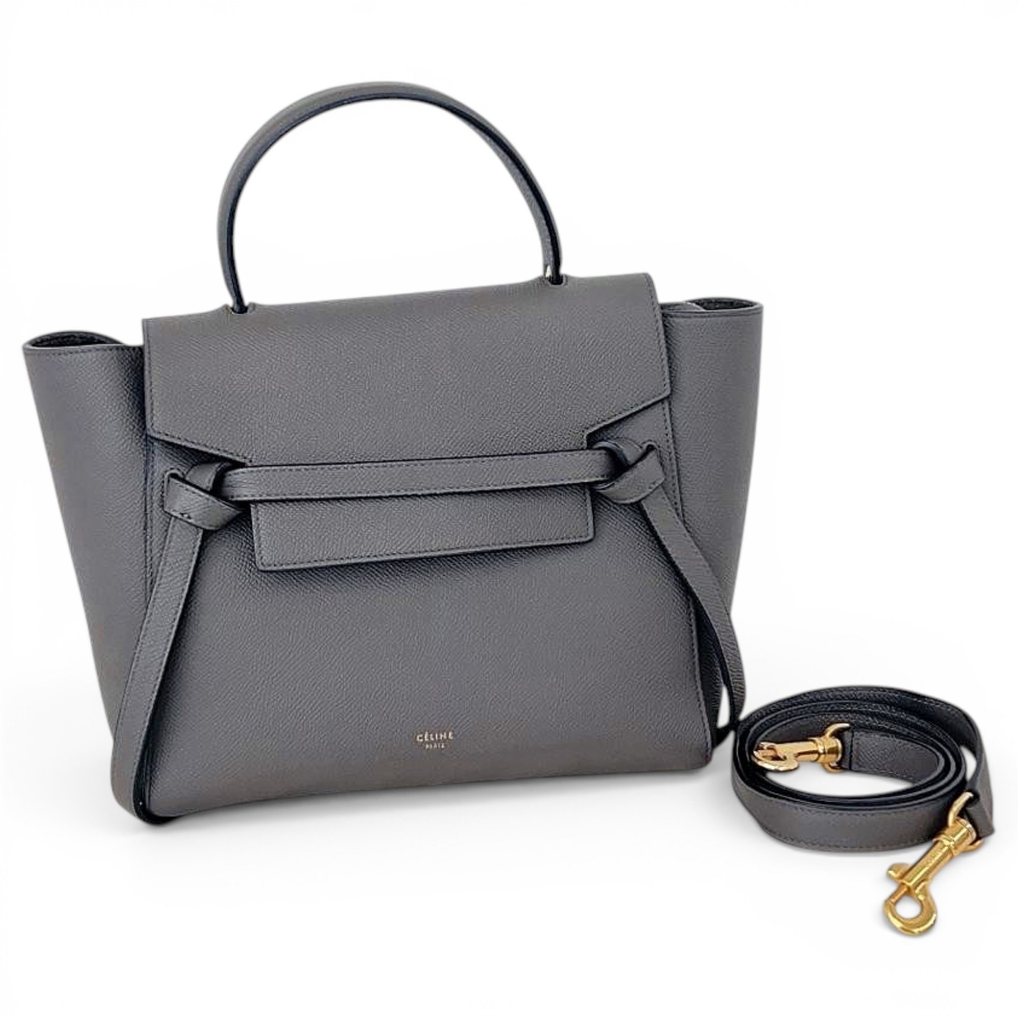Belt leather handbag