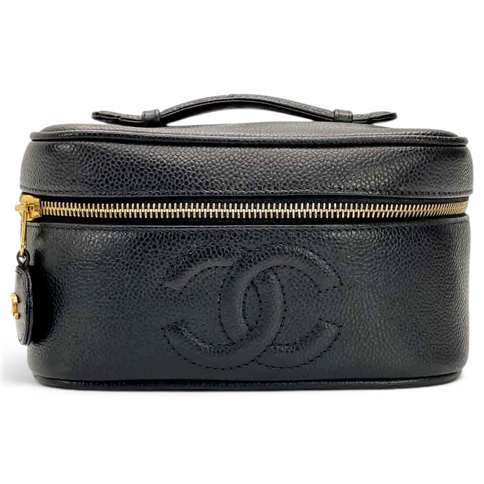 Leather vanity case