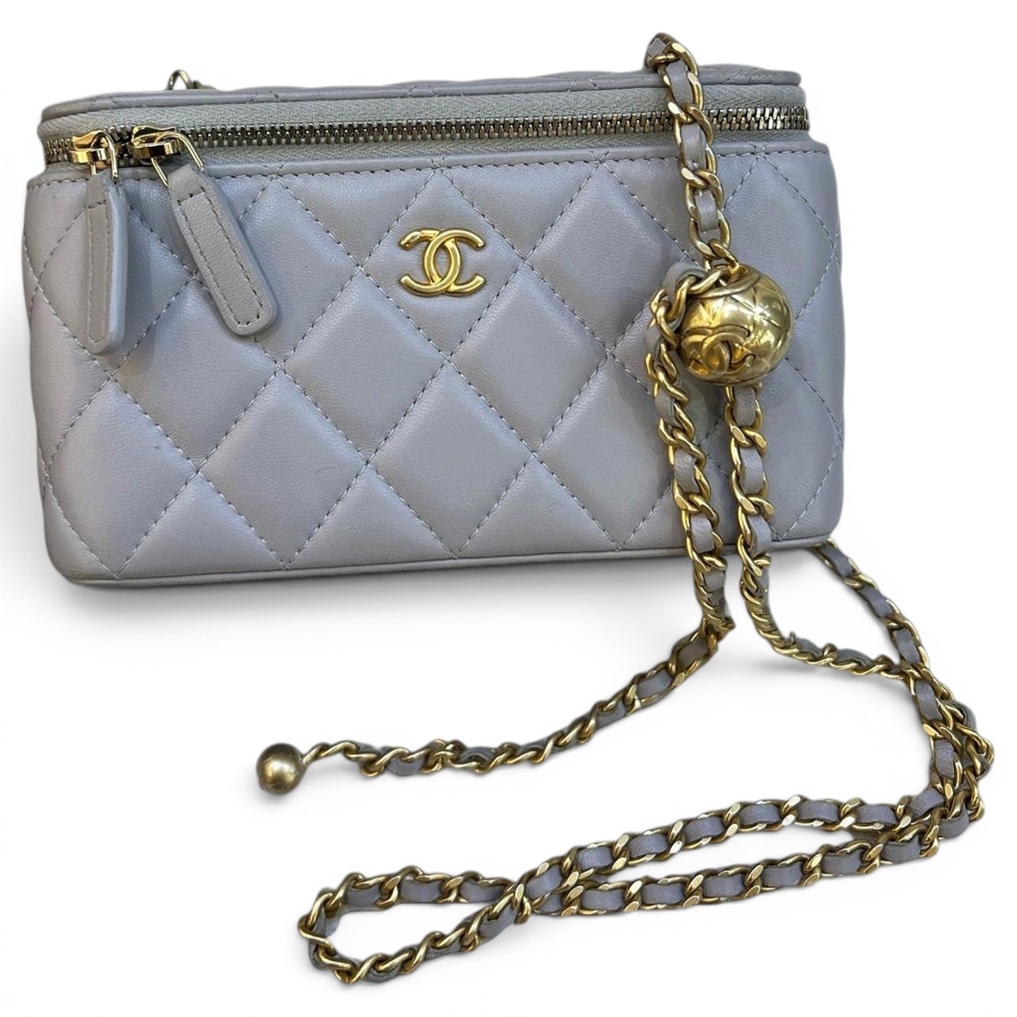 Trendy CC Vanity leather handbag