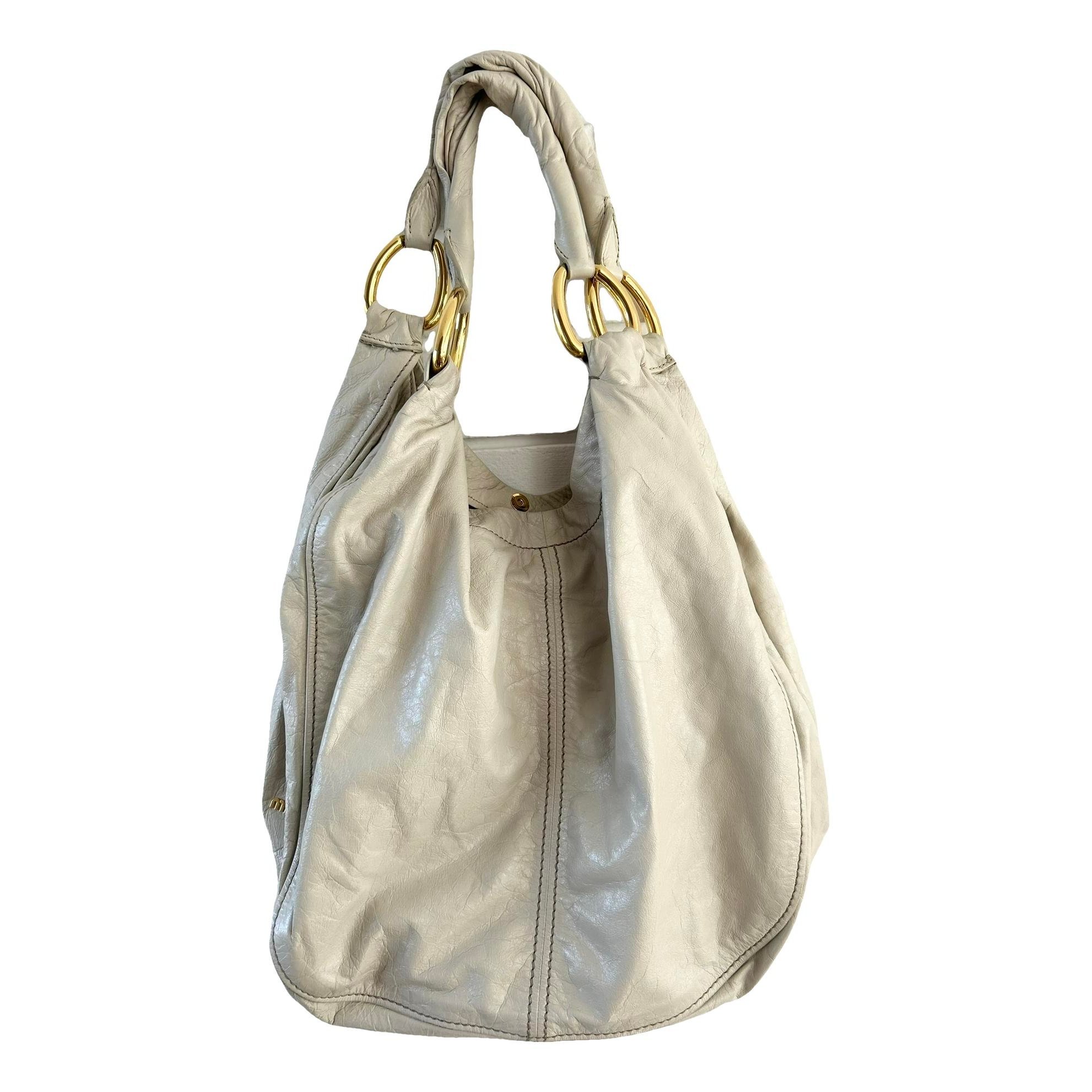 Bow bag leather handbag