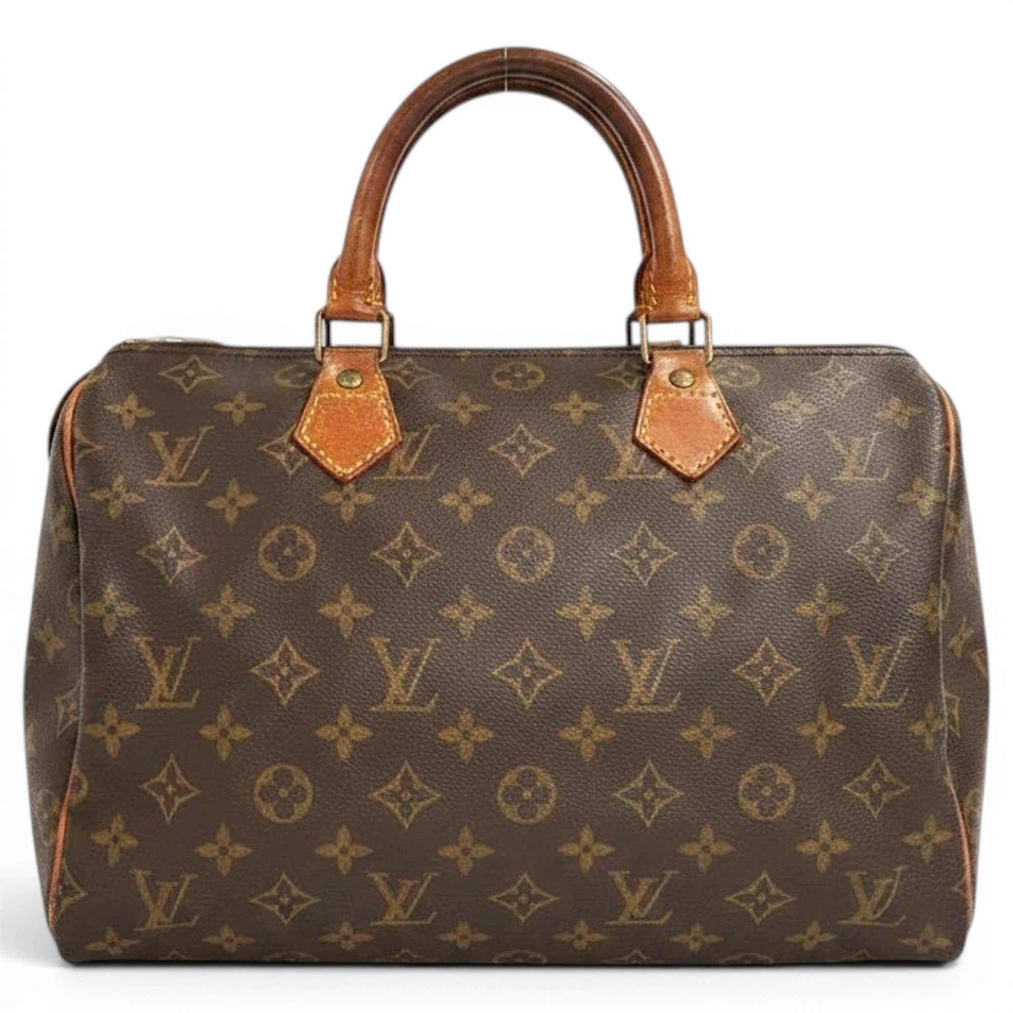 Speedy leather handbag