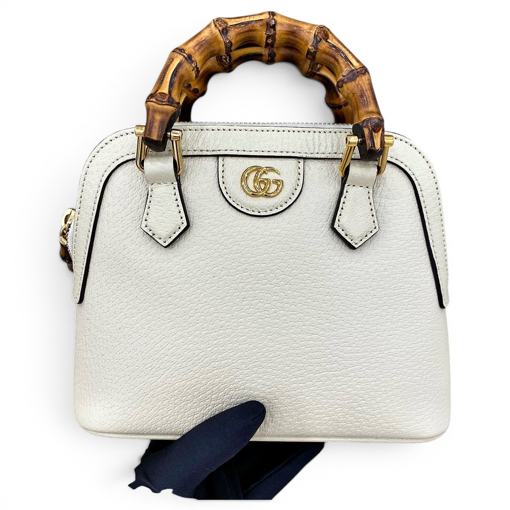 Diana Bamboo leather handbag