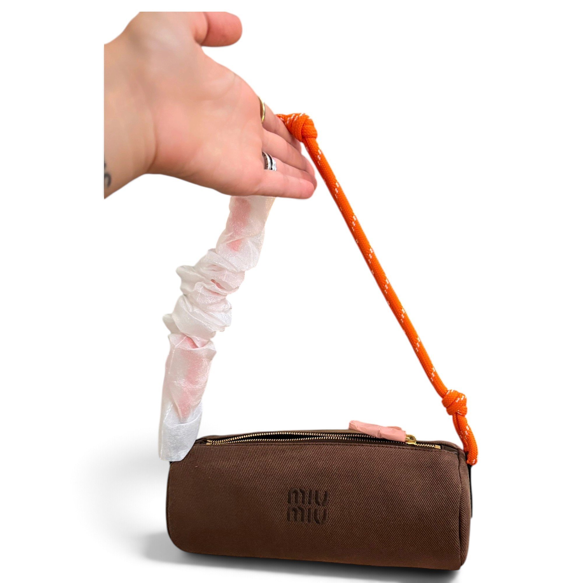 Miu Spirit cloth handbag