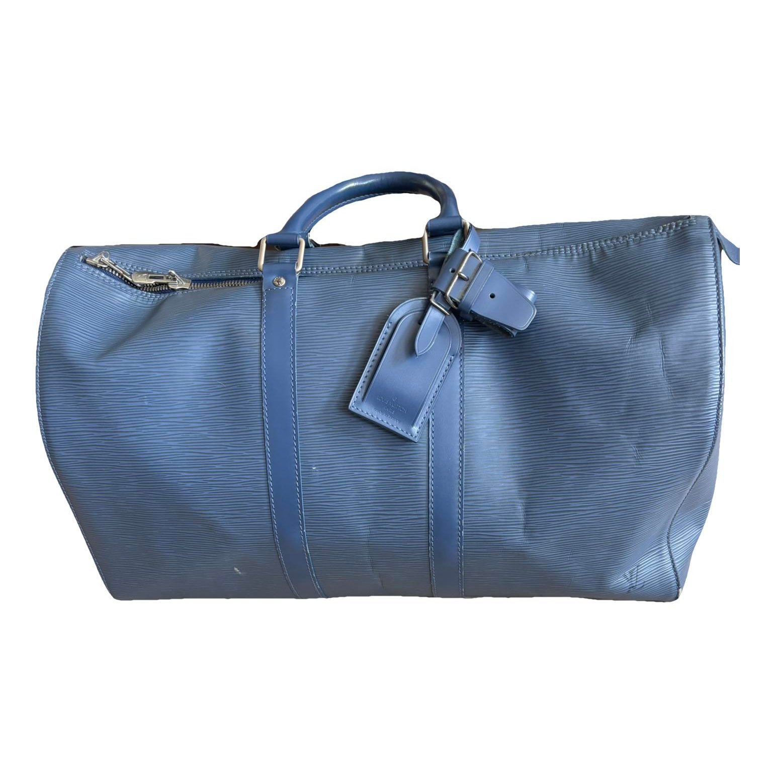 Keepall leather travel bag