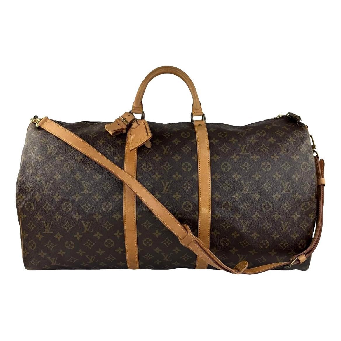 Keepall leather travel bag