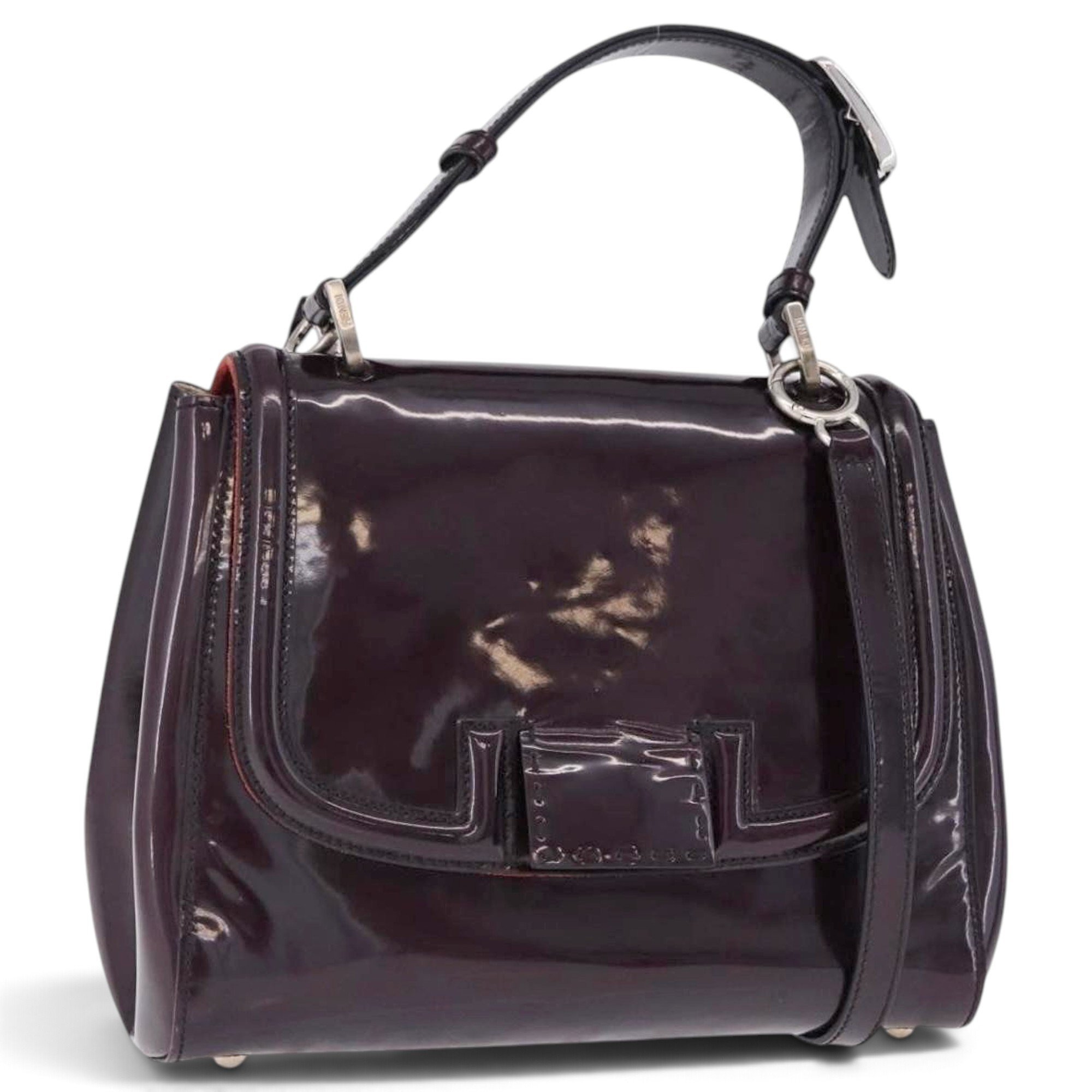Silvana patent leather handbag
