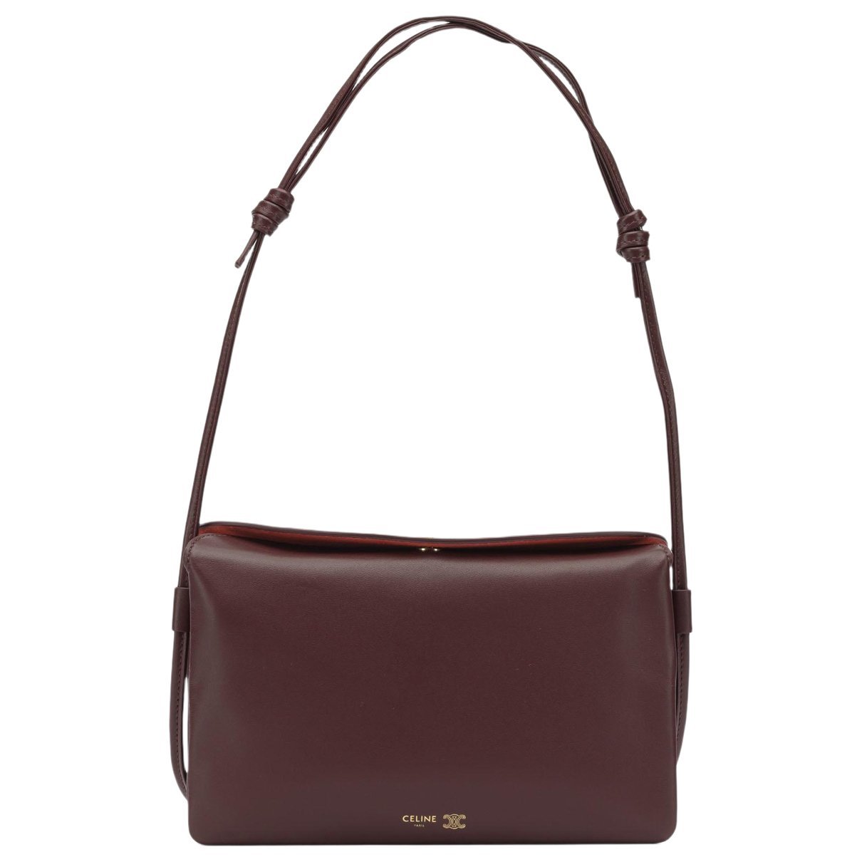 Leather clutch bag