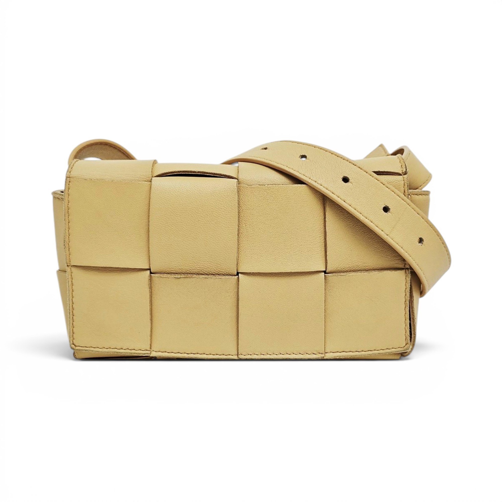 Cassette leather handbag