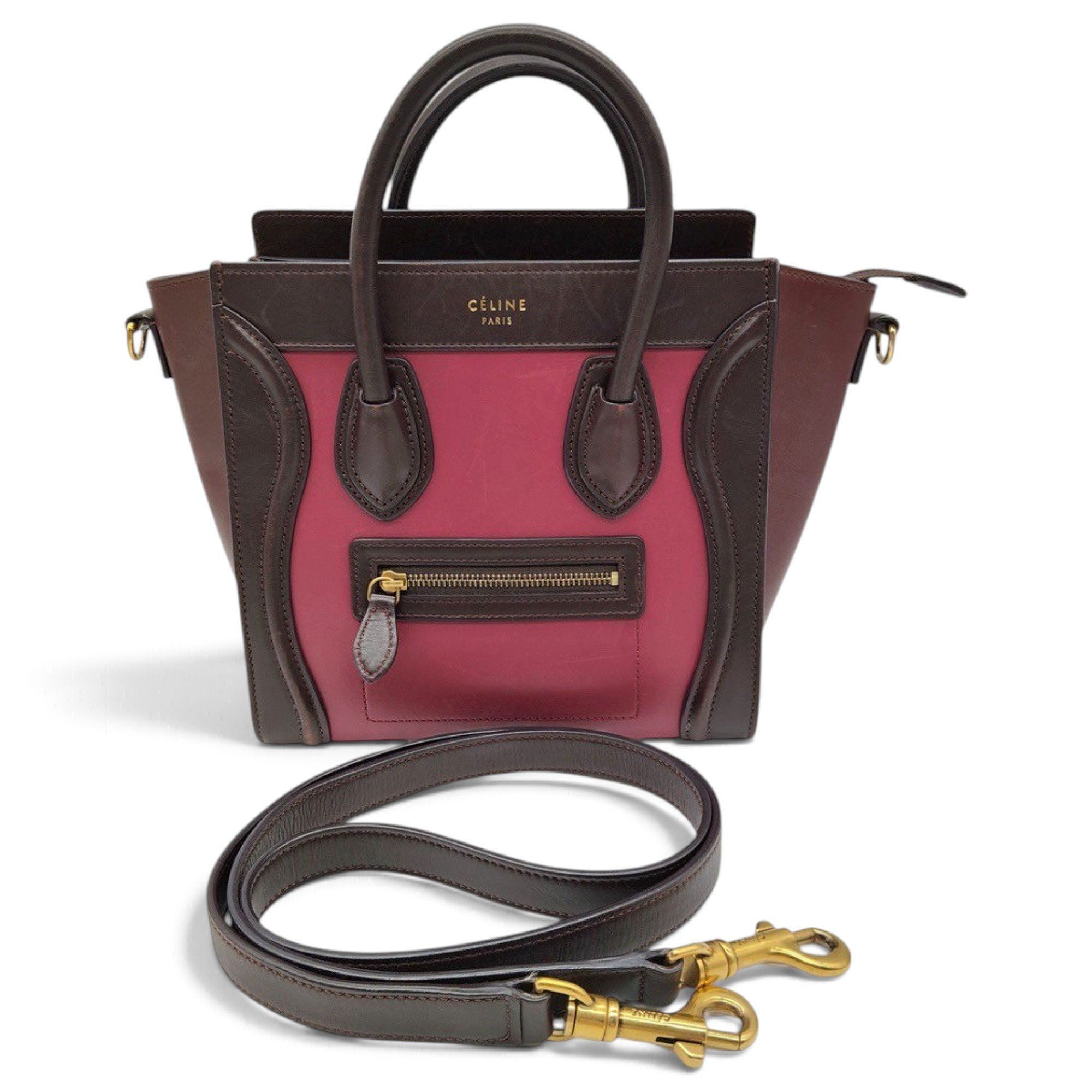 Nano Luggage leather handbag