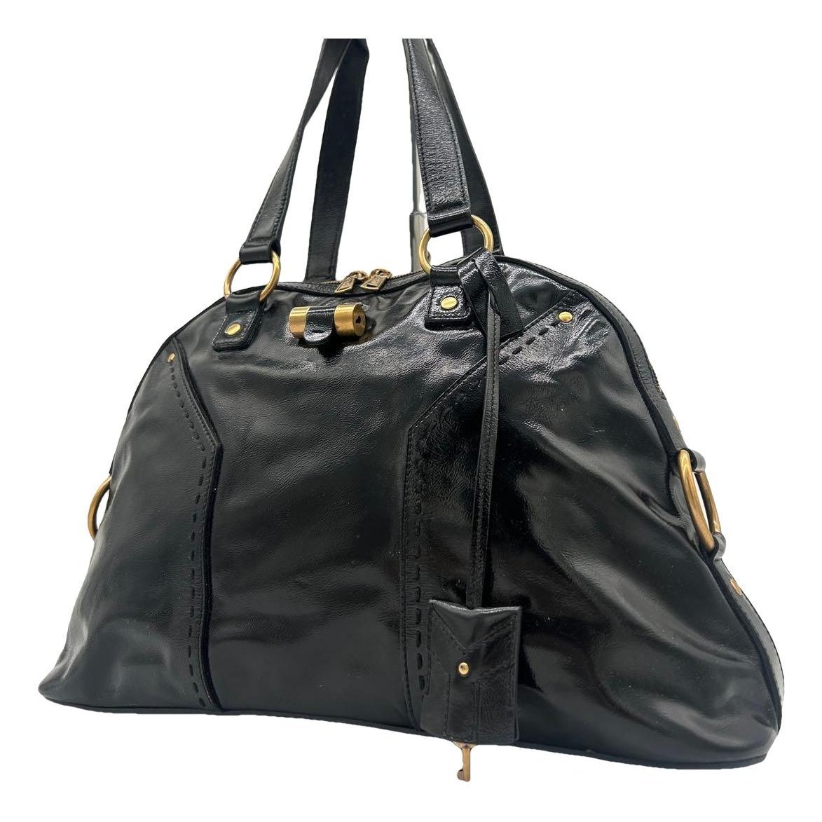 Patent leather handbag