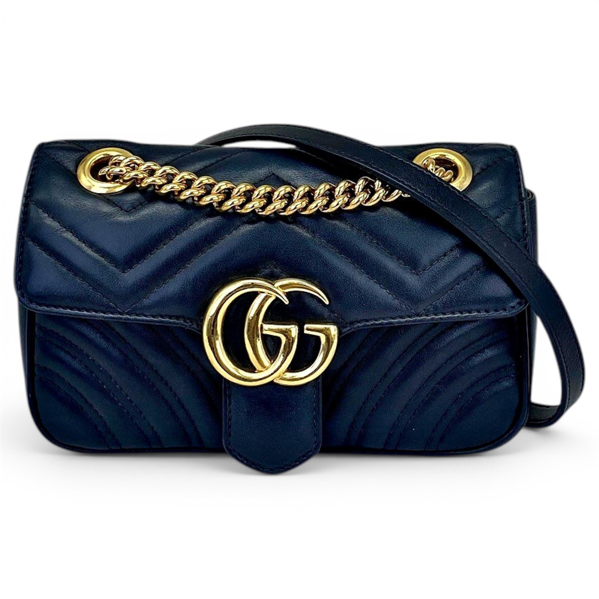 GG Marmont Flap leather handbag