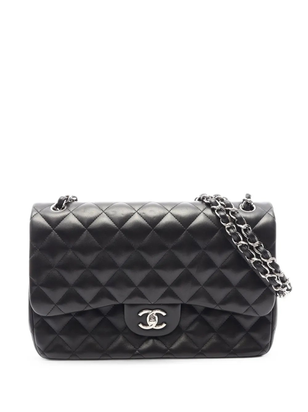 2014 large Decamatlassé double flap shoulder bag