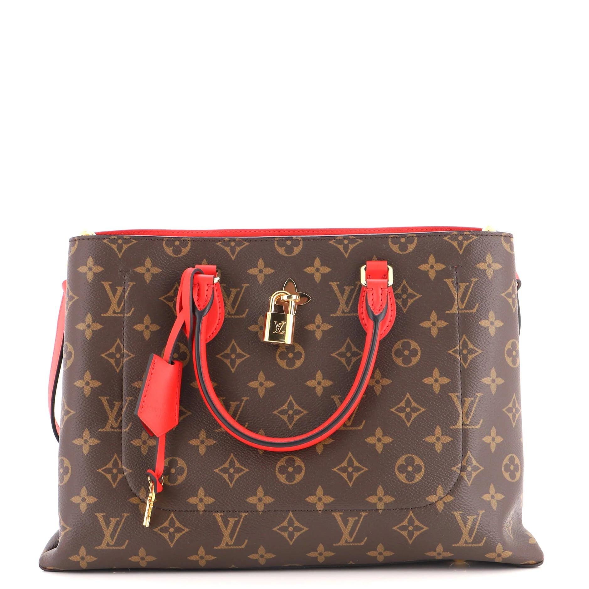 Flower Tote leather tote