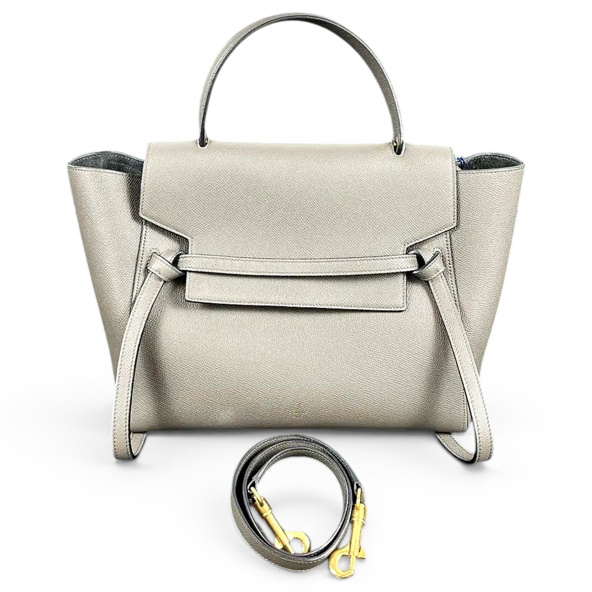 Belt leather handbag