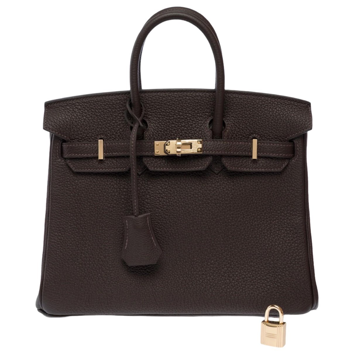 Birkin 25 leather handbag