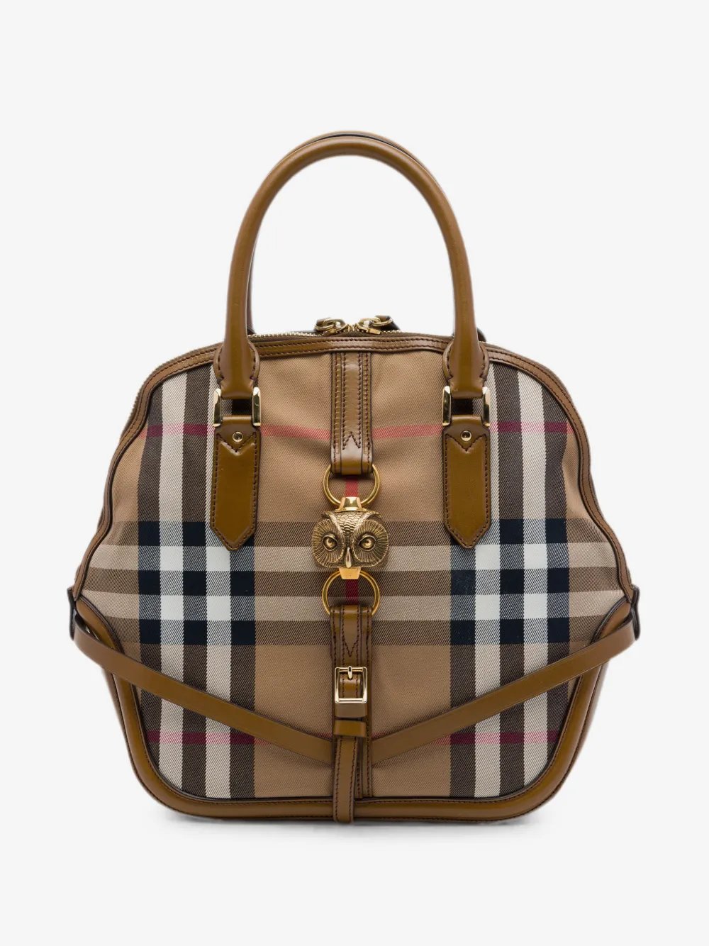 2000-2017 Medium House Check Canvas Bridle Owl Orchard handbag
