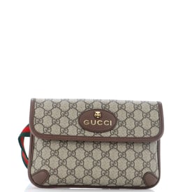 Gucci Neo Vintage Flap Belt Bag GG Coated Canvas