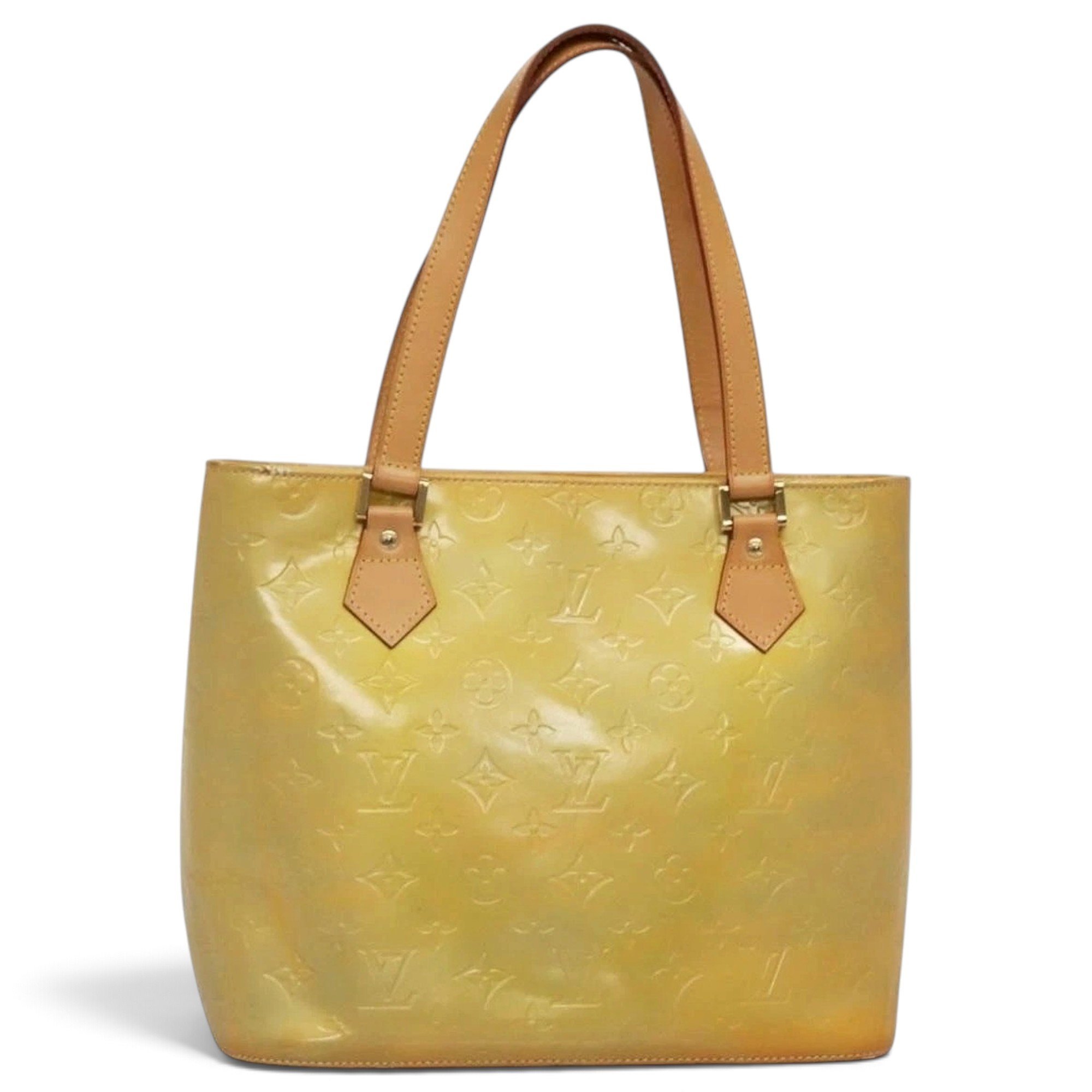 Patent leather handbag