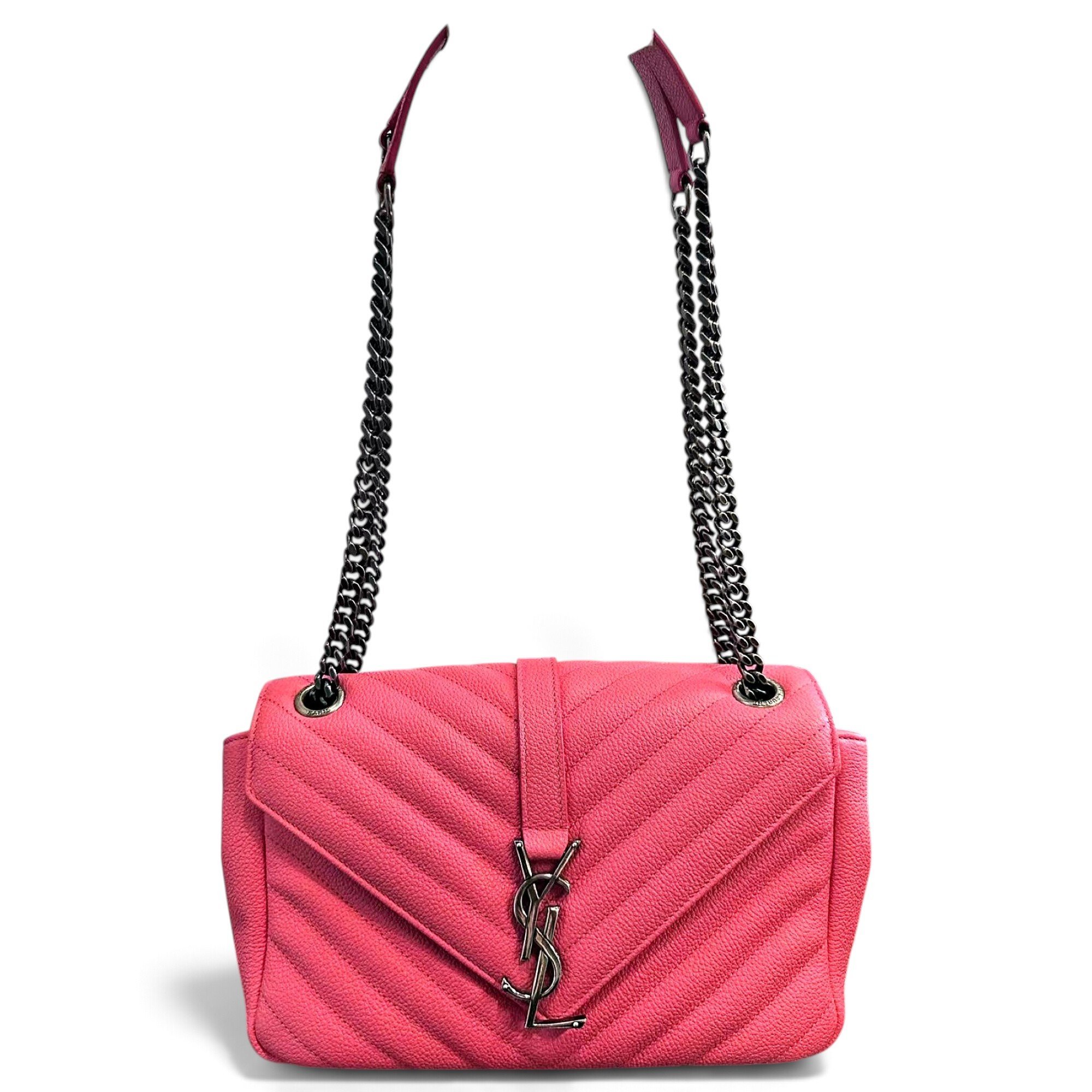 Envelope leather handbag