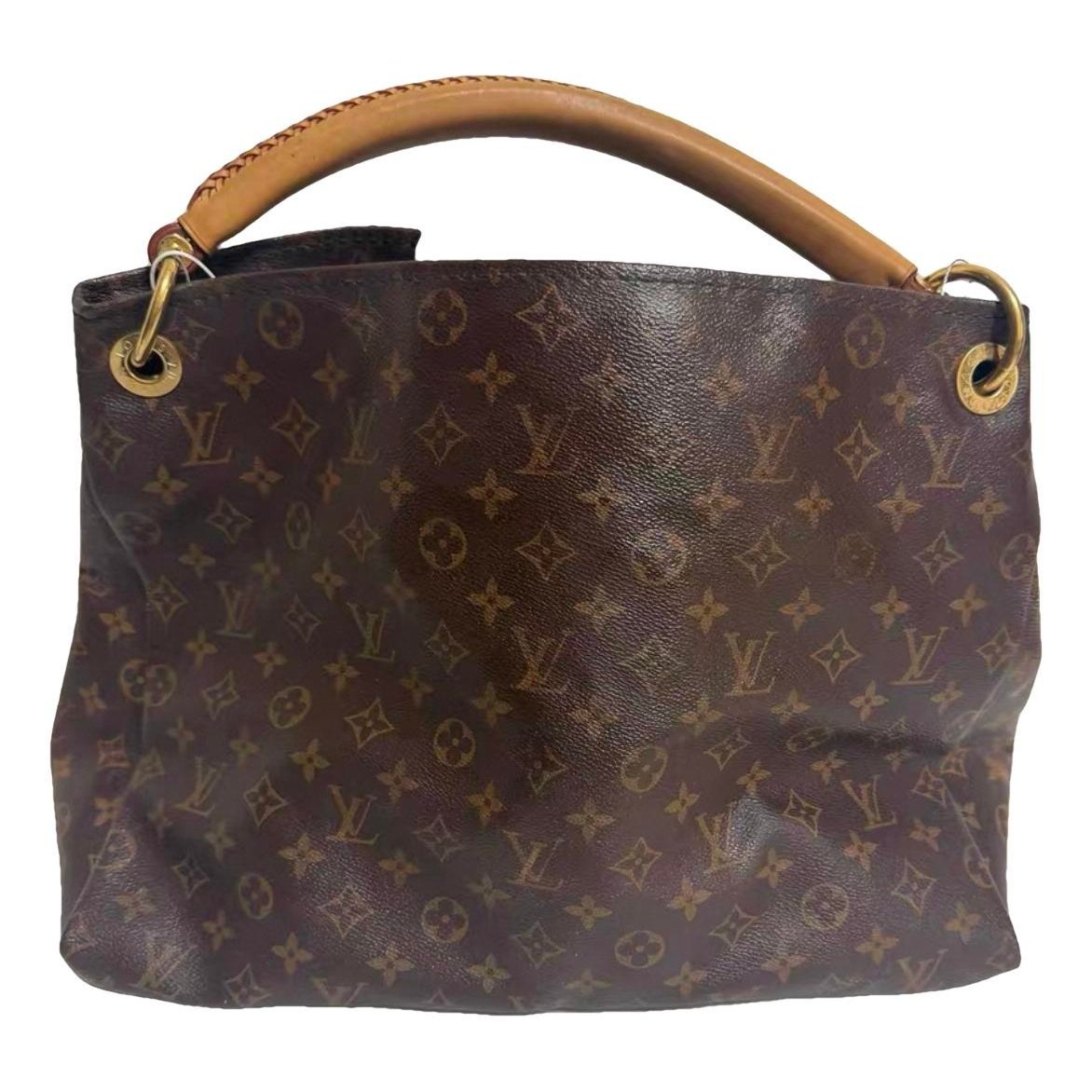 Artsy leather handbag