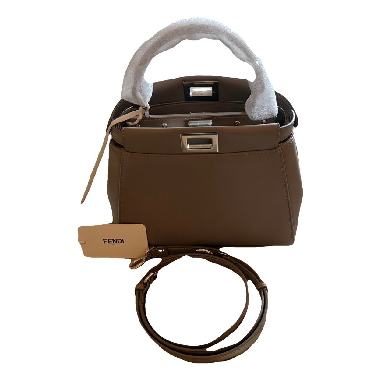 Peekaboo leather handbag