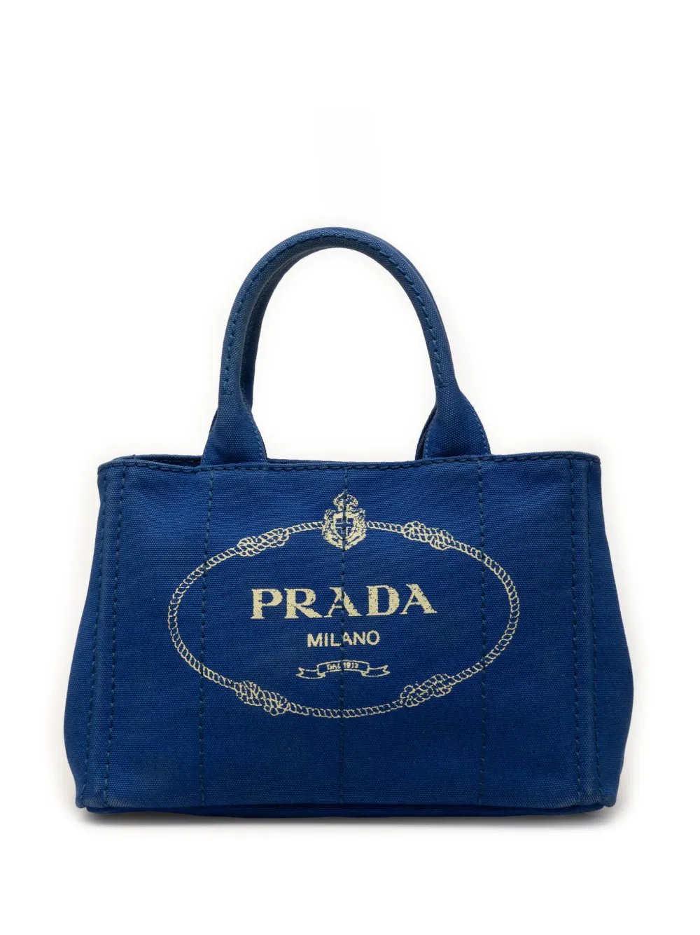 Prada 2013-2026 Small Canvas Canapa Logo satchel