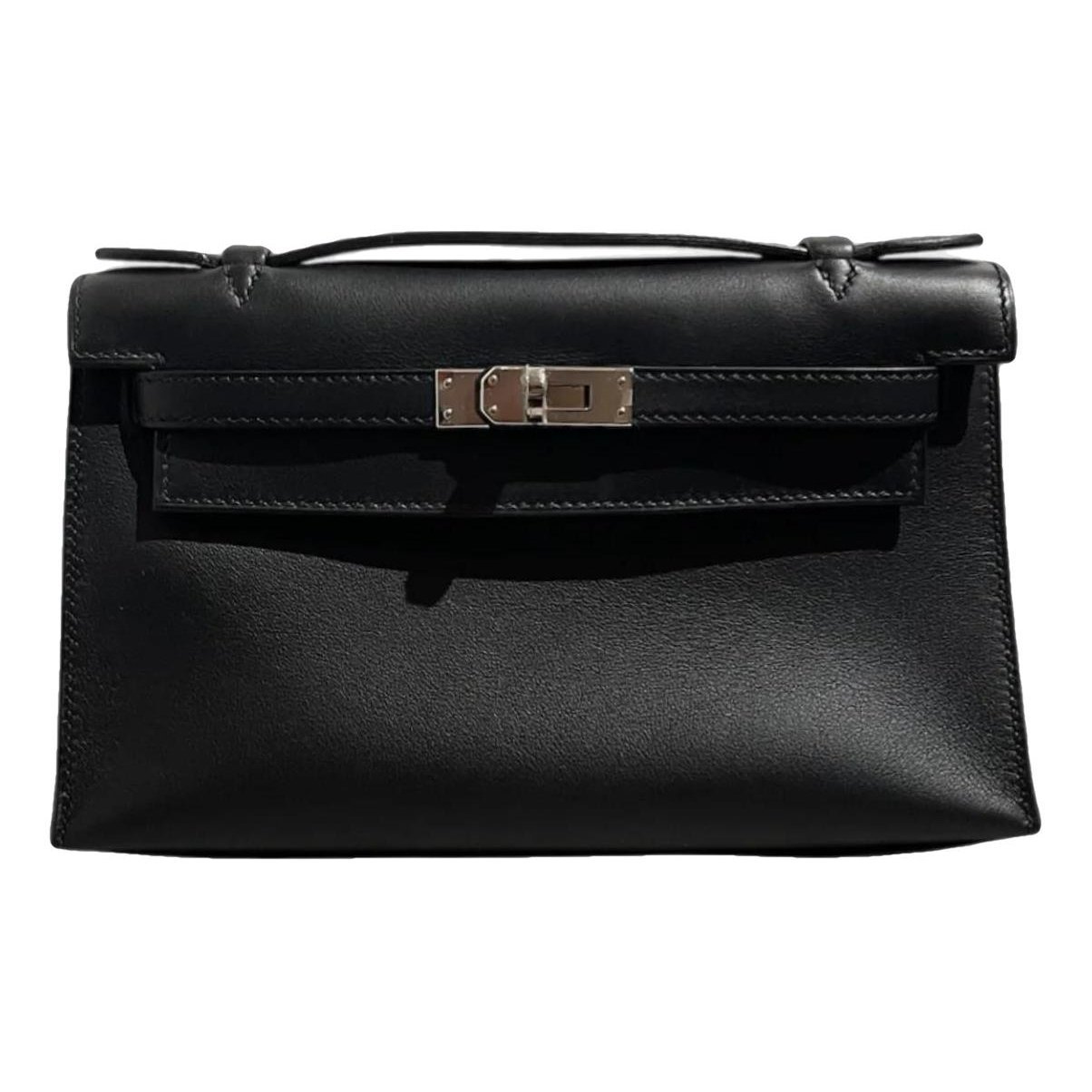 H leather handbag
