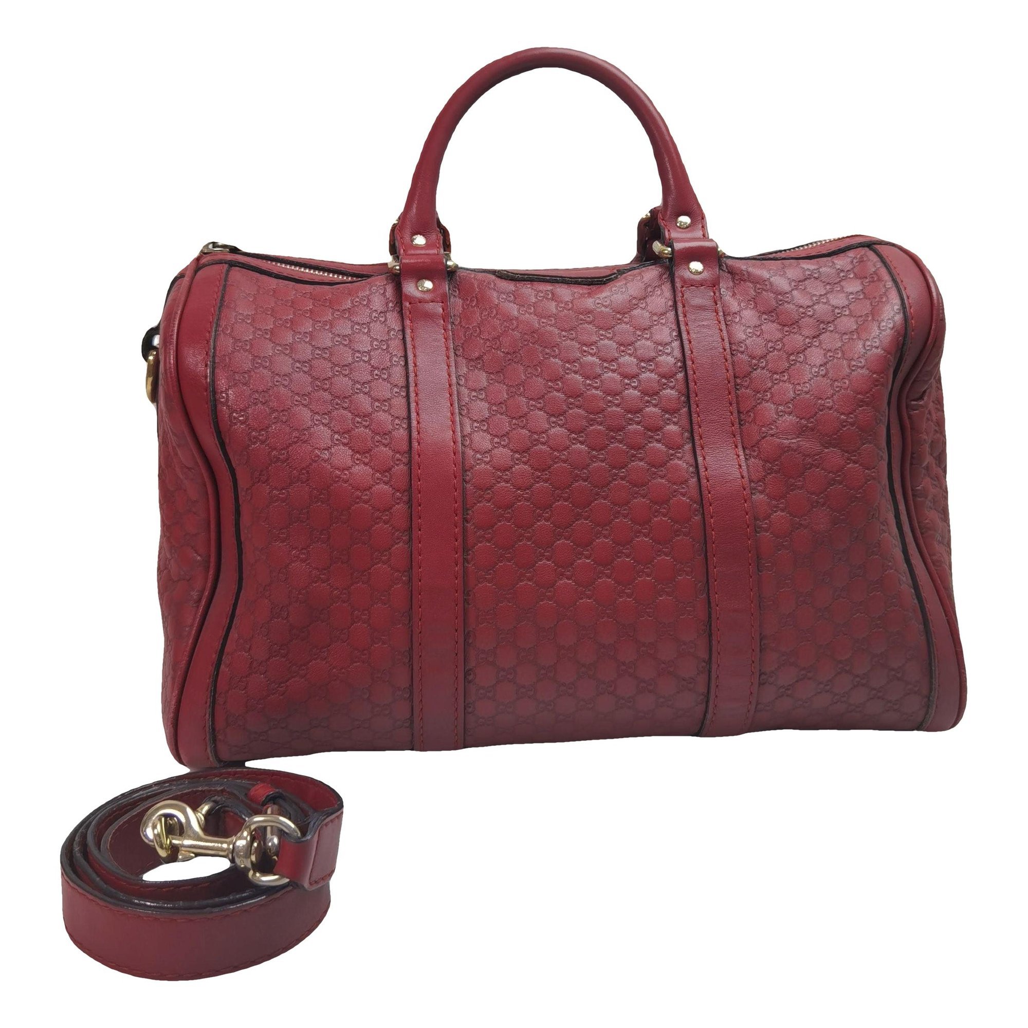 Boston leather handbag