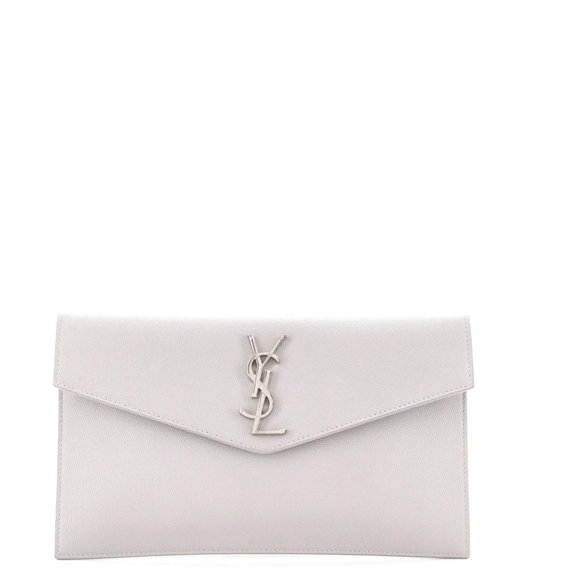Leather clutch bag