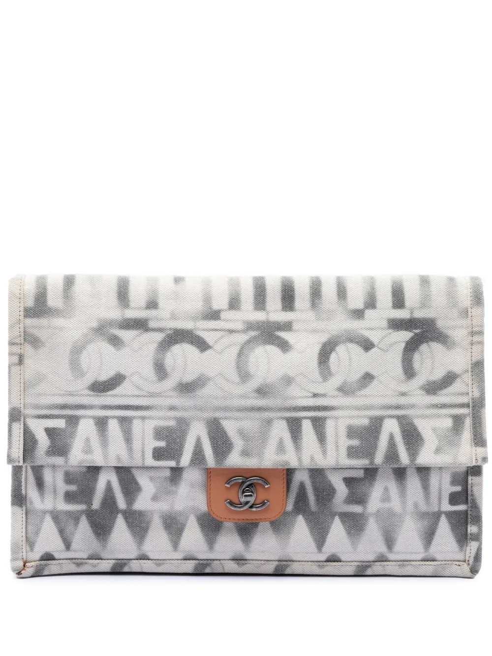 2017-2018 Paris Greece Canvas Iliad Greek clutch bag