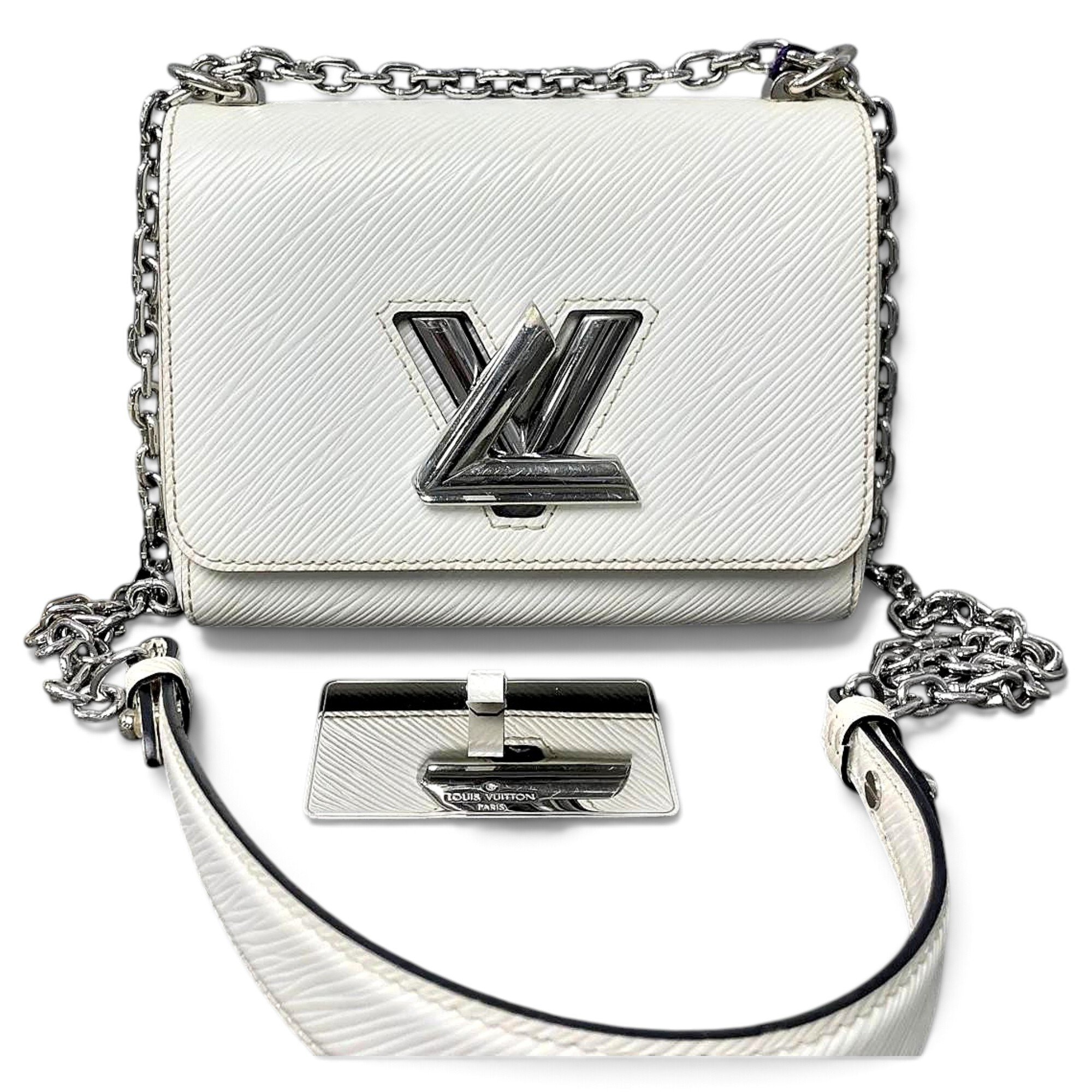 Twist leather handbag
