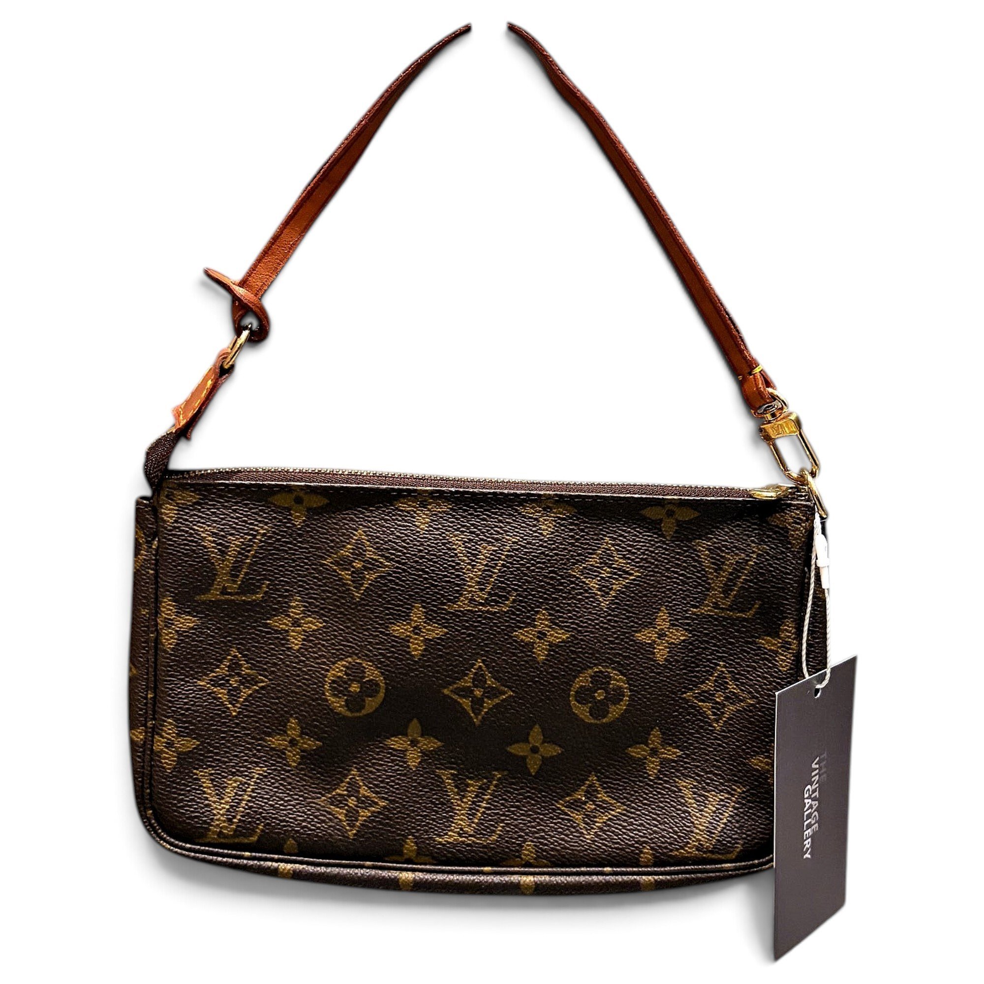 Leather clutch bag