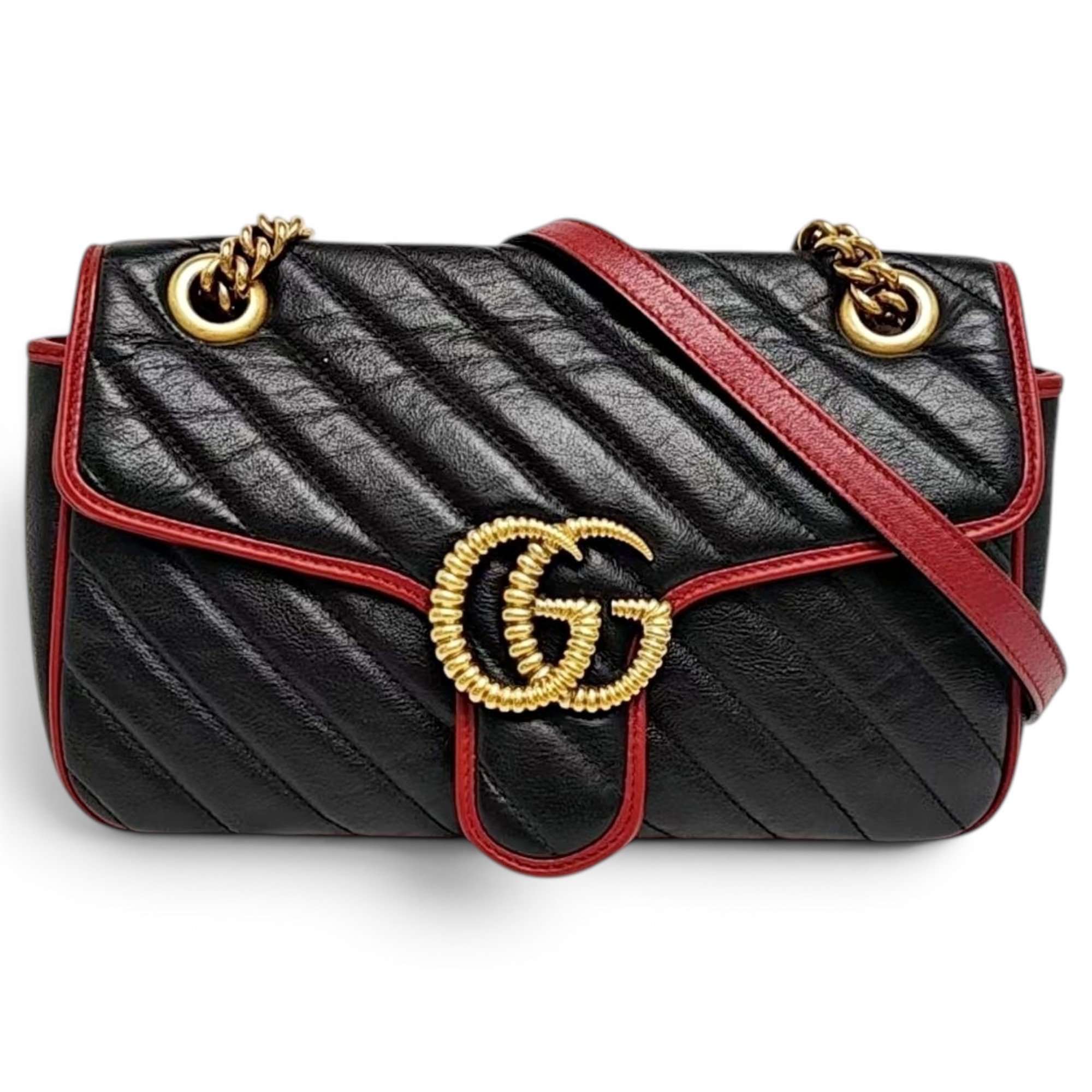 GG Marmont Flap leather handbag