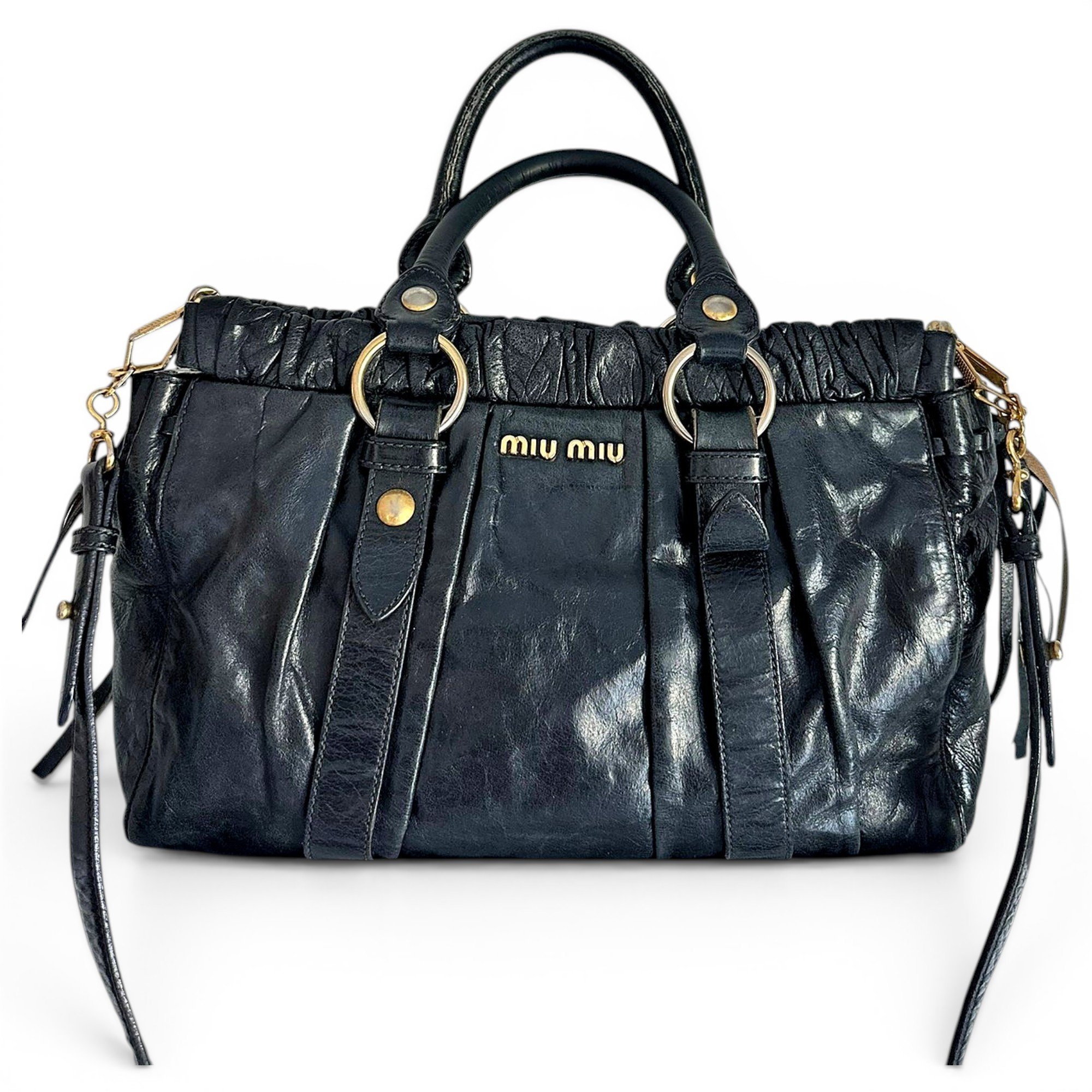 Leather handbag
