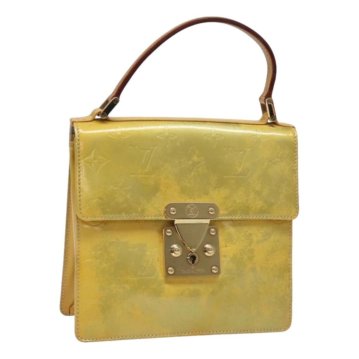 Patent leather handbag