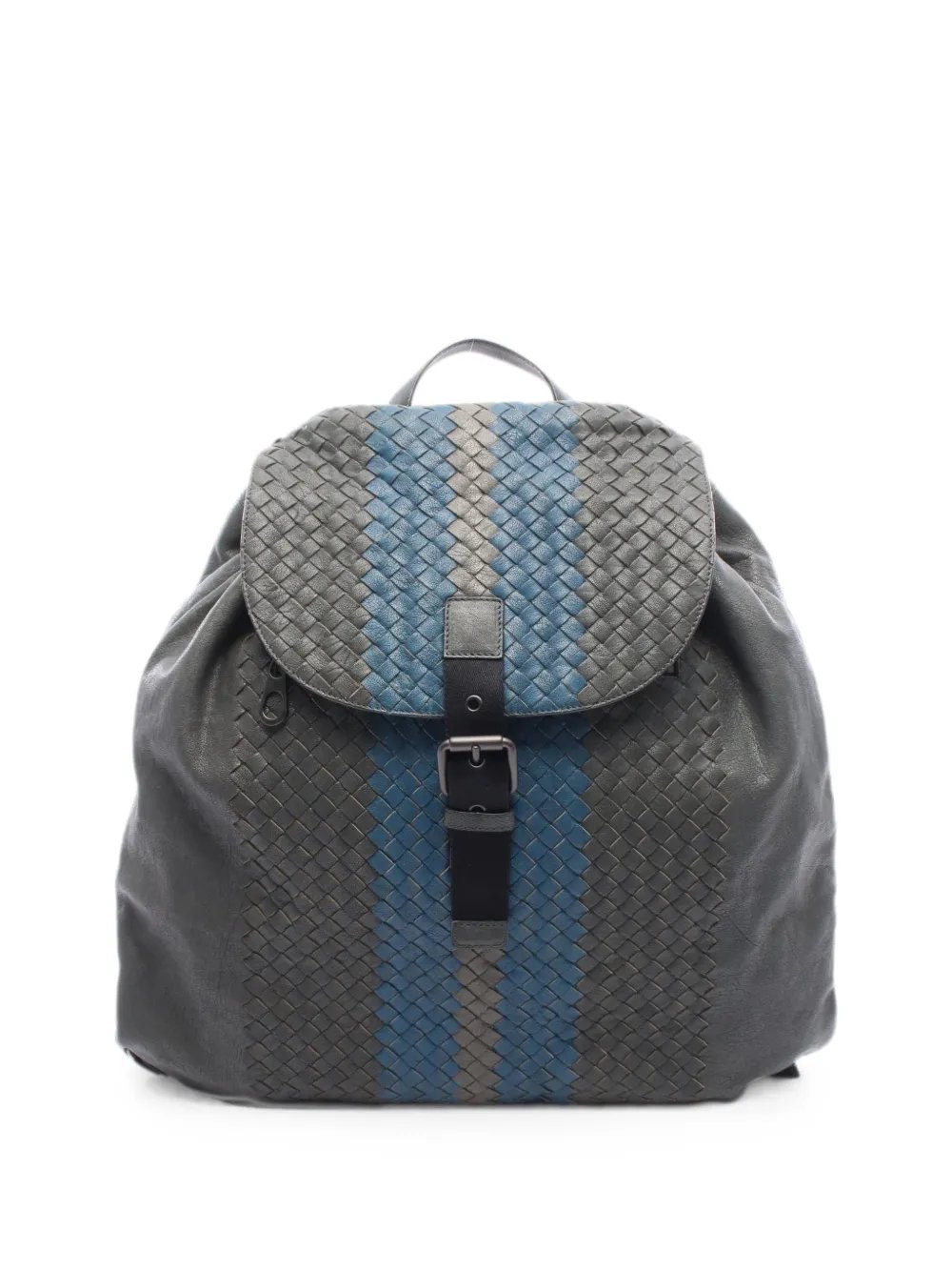 2000s Intrecciato buckle-fastening backpack
