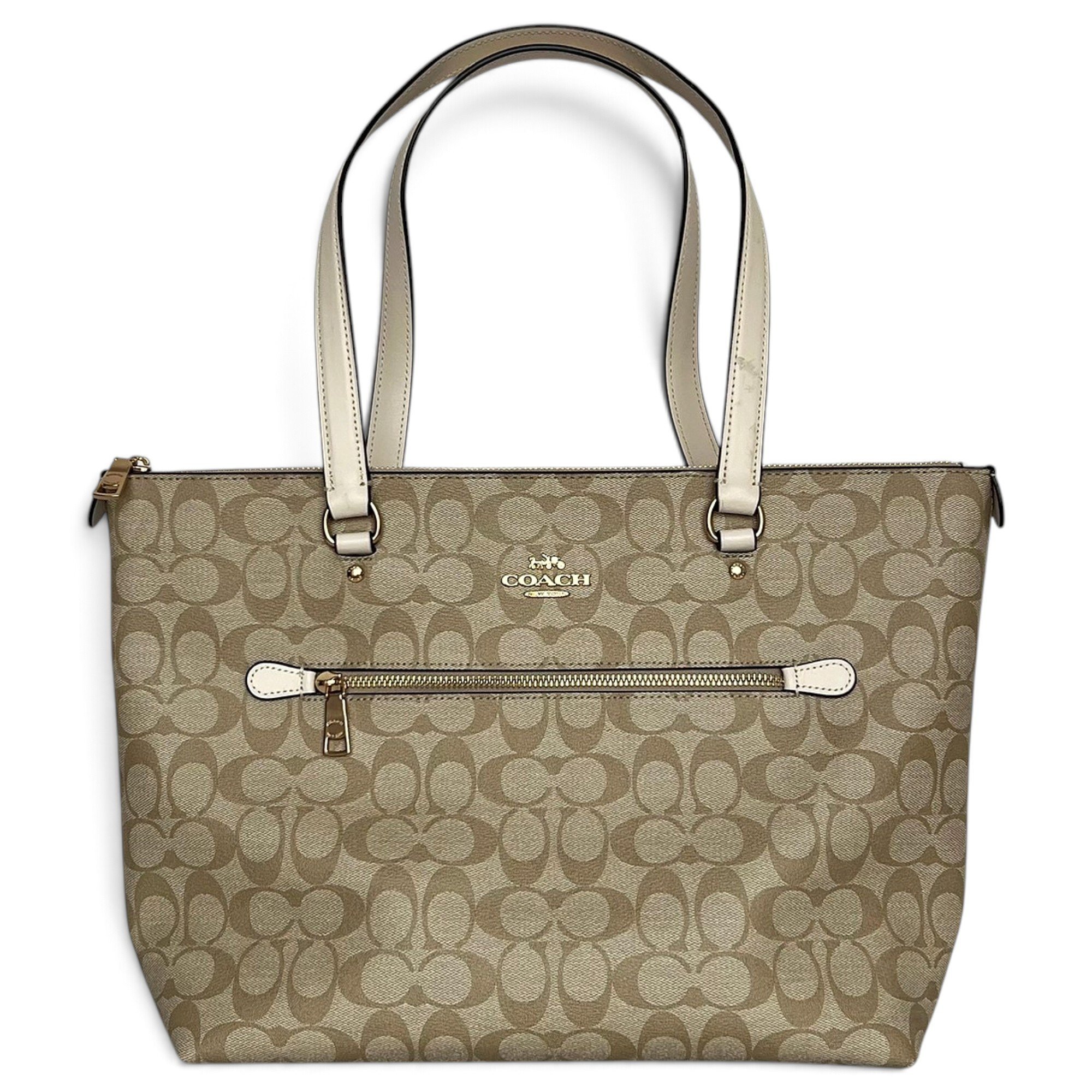 CITY ZIP TOTE leather tote
