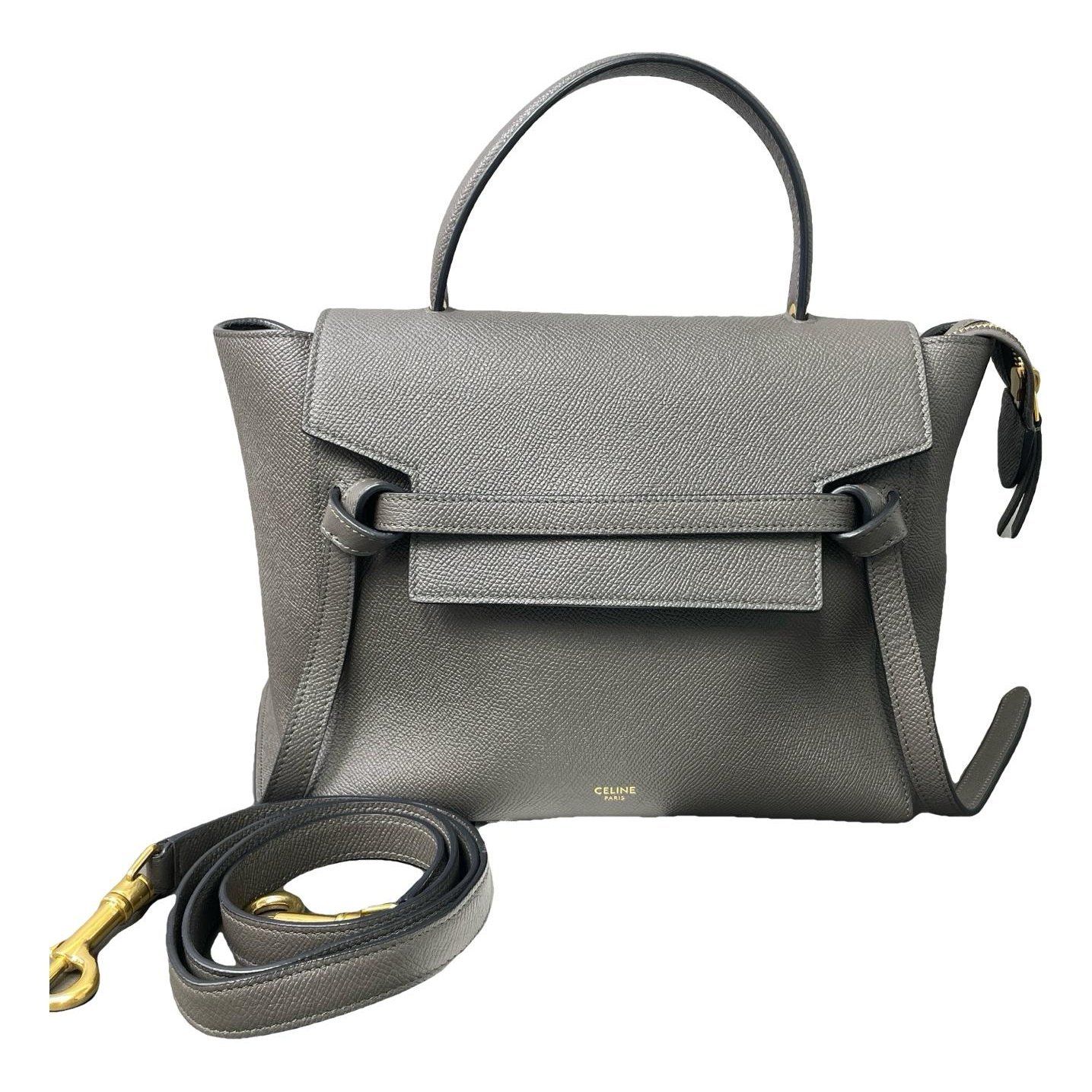Belt leather handbag