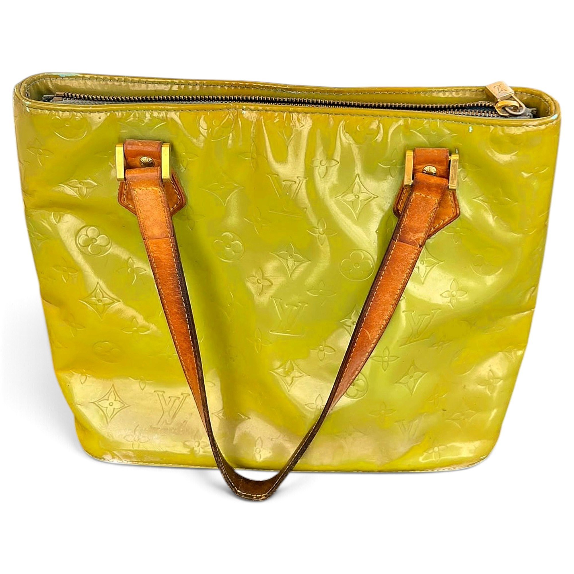 Houston patent leather handbag