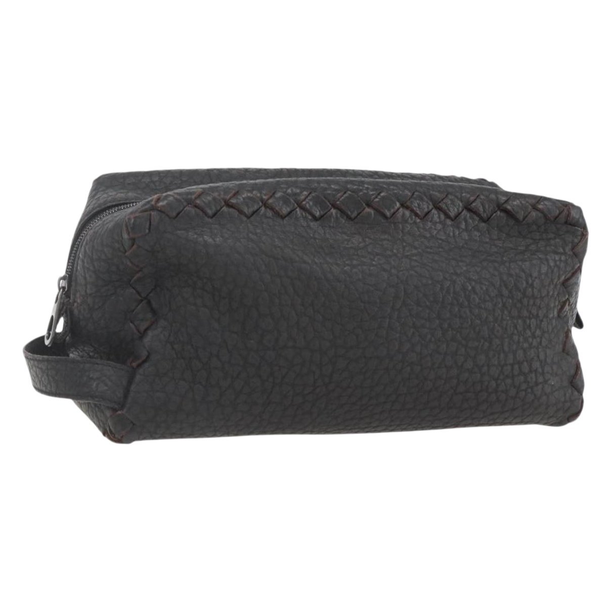 Leather clutch bag