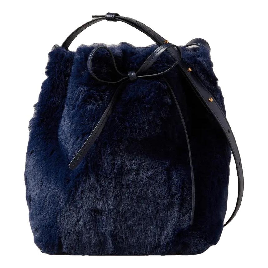 Mansur Gavriel Bucket faux fur handbag