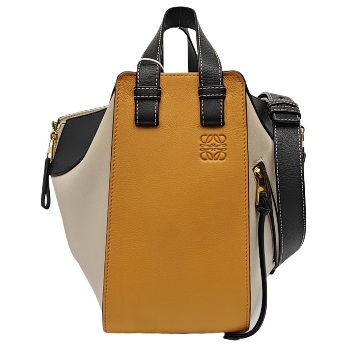 Hammock leather handbag