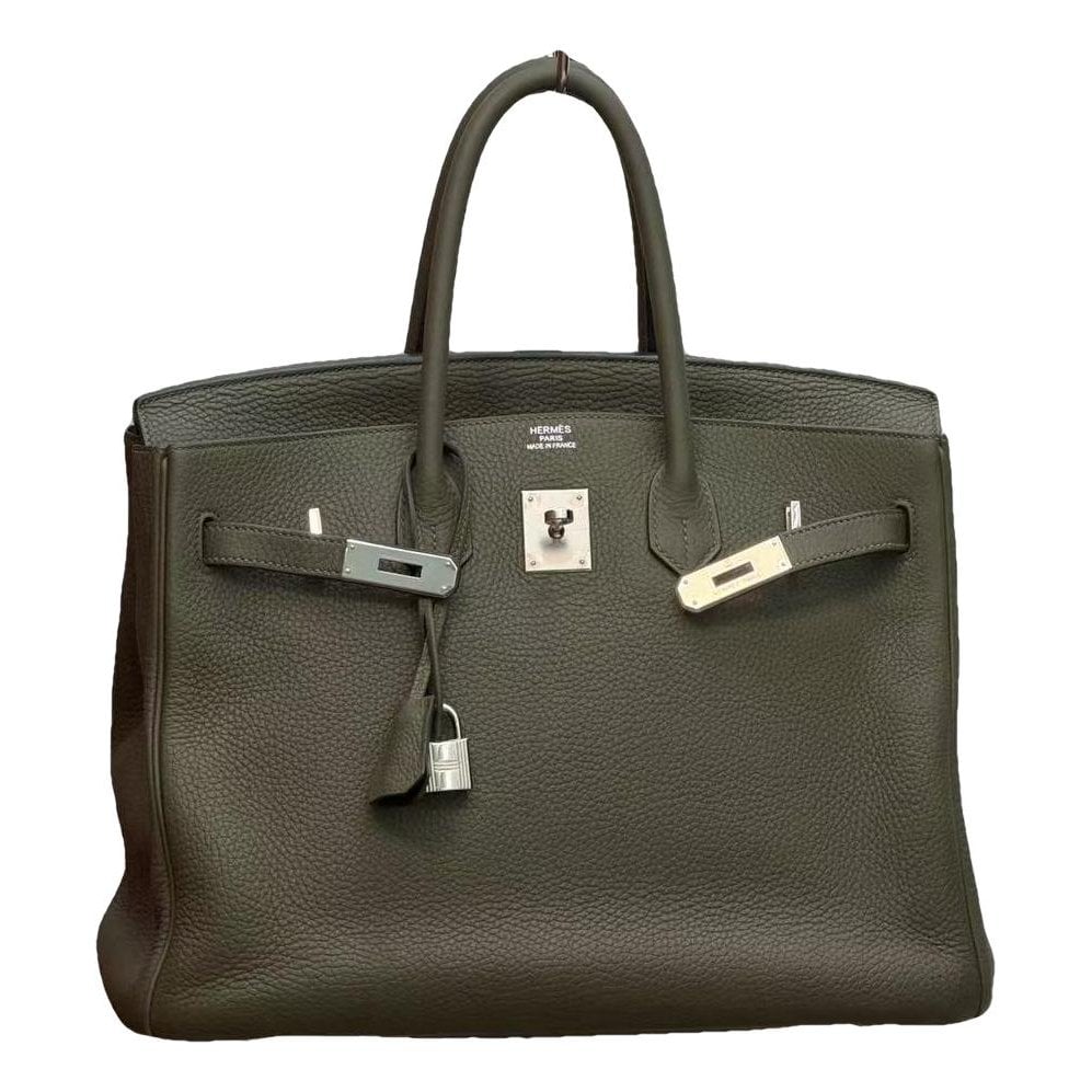 Birkin 35 leather handbag