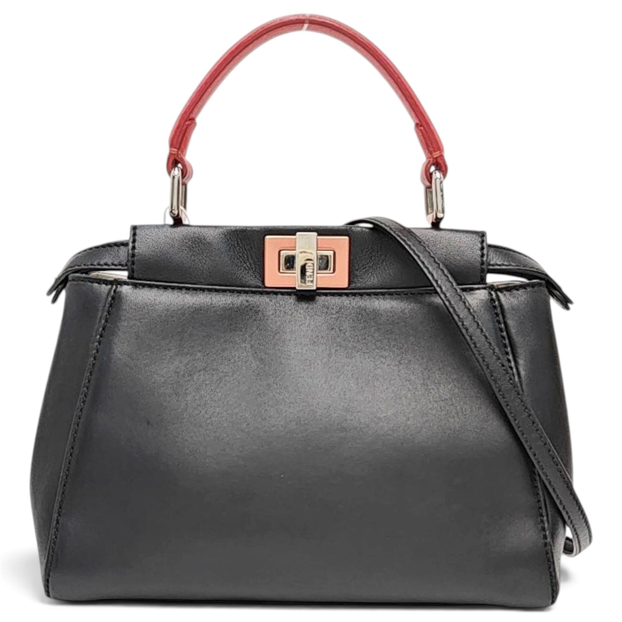 Peekaboo leather handbag