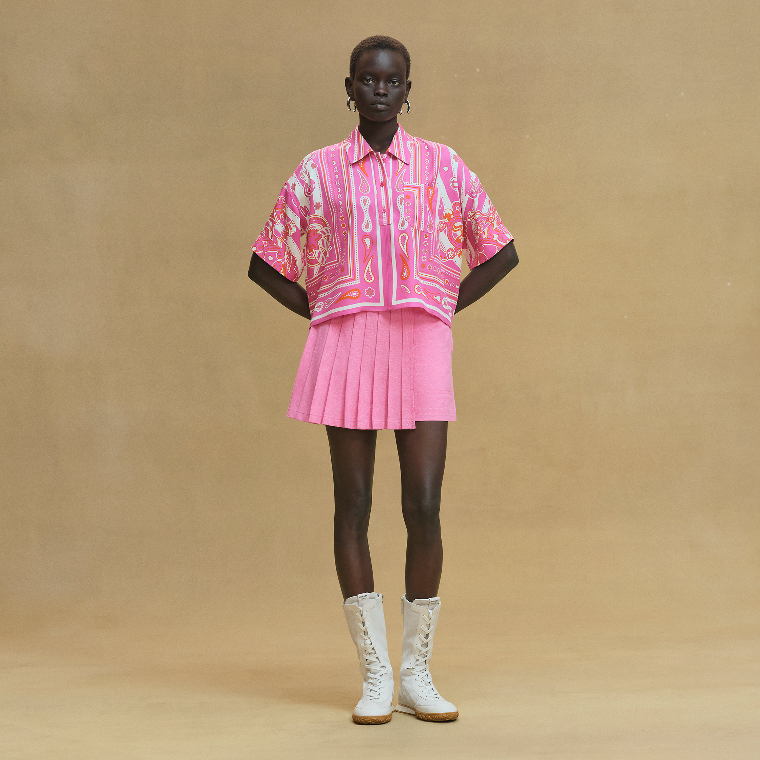 "Candy Libris Bandana" blouse