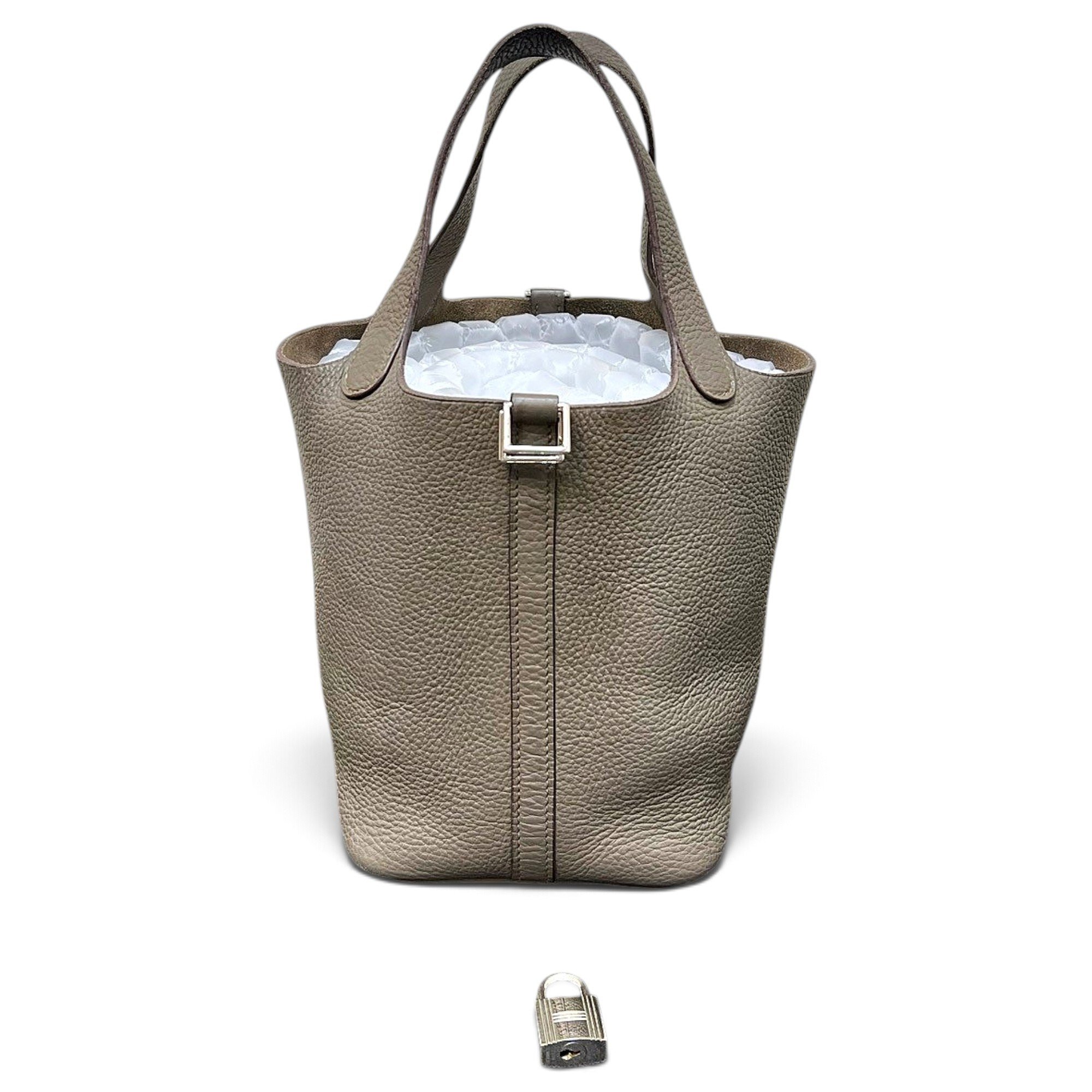 Picotin leather handbag