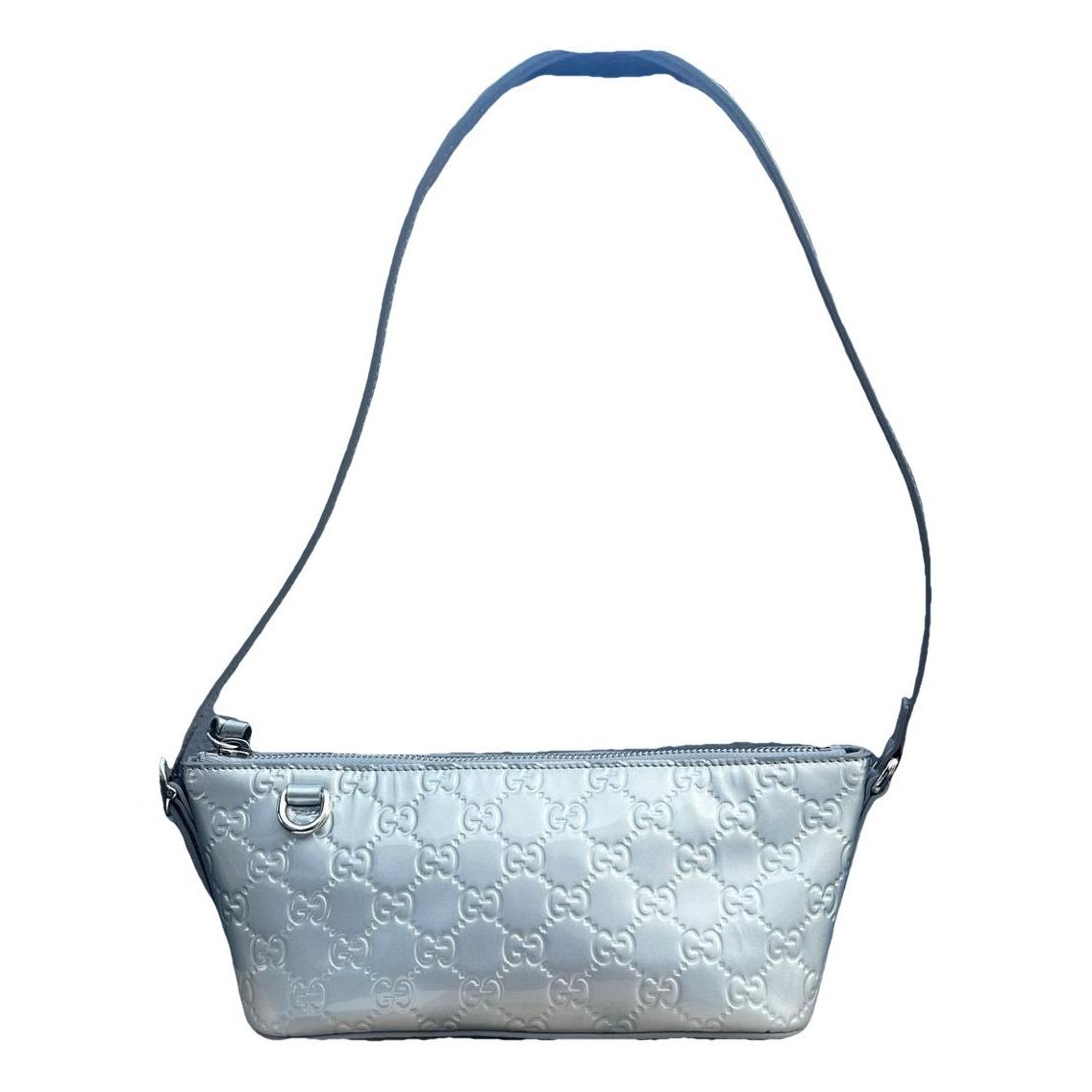 Leather clutch bag
