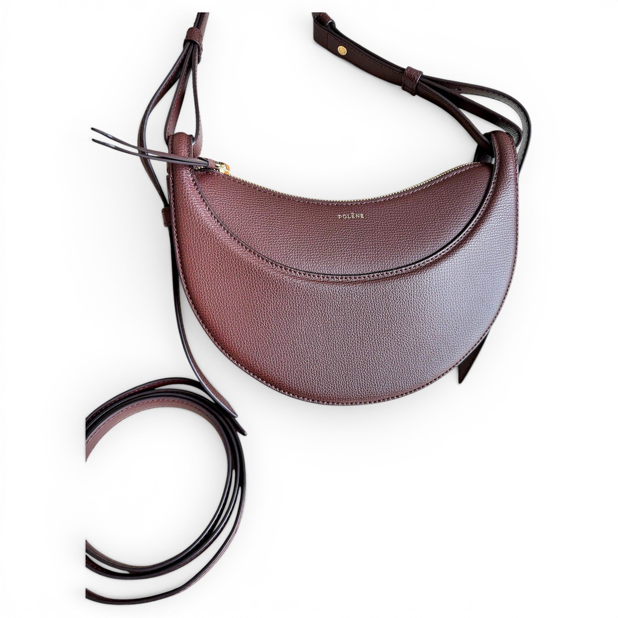 Polene Numéro Dix leather crossbody bag