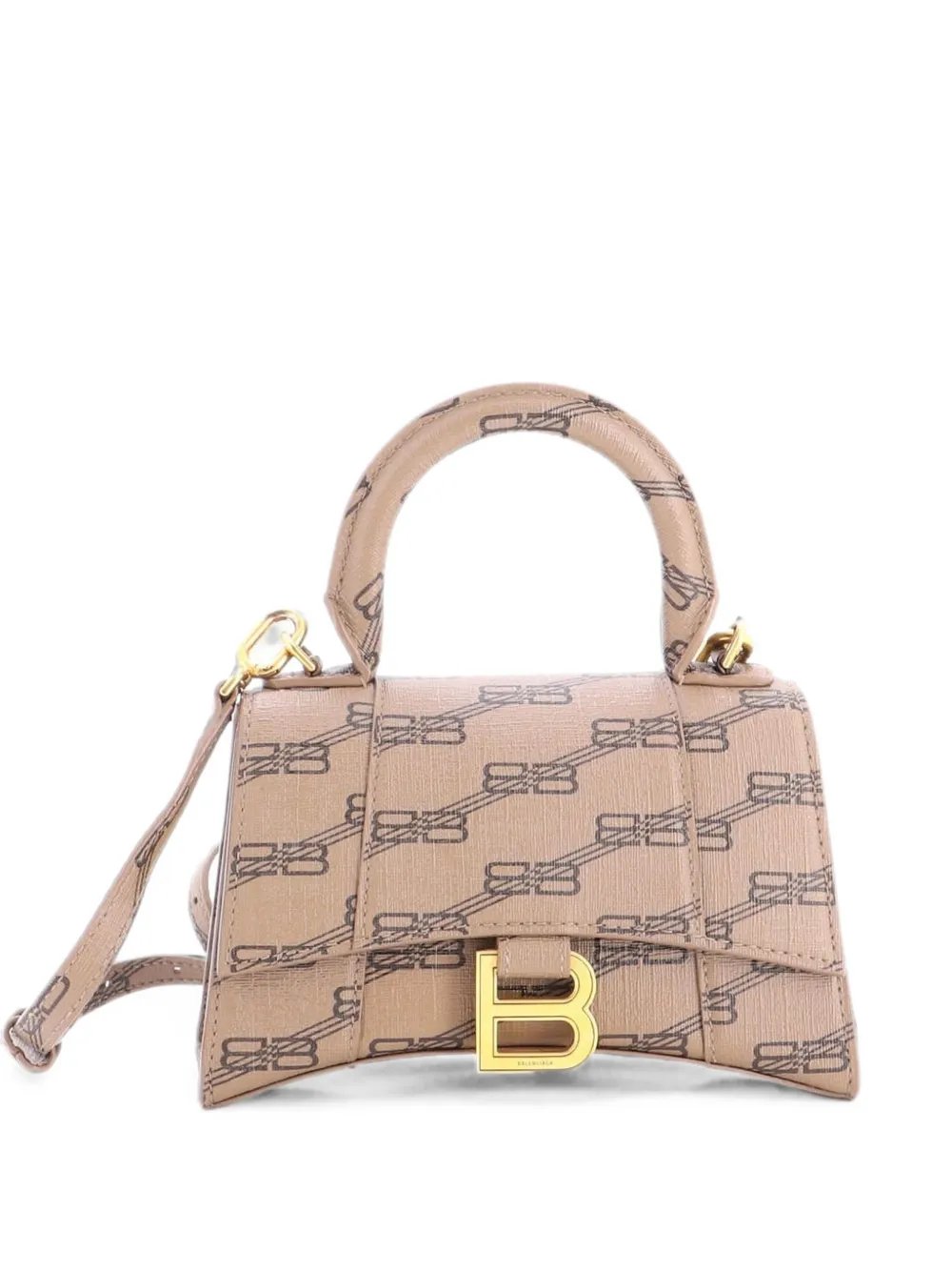 Hourglass Top Handle Bag BB Coated Canvas XS crossbody bag